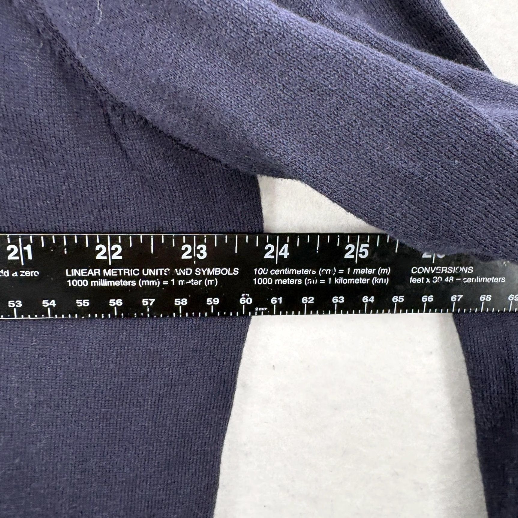 Talbots Talbots Cardigan Sweater Womens 1X Navy Blue Longline Button Front Pockets Rayon Size XL / US 12-14 / IT 48-50 - 7 Thumbnail