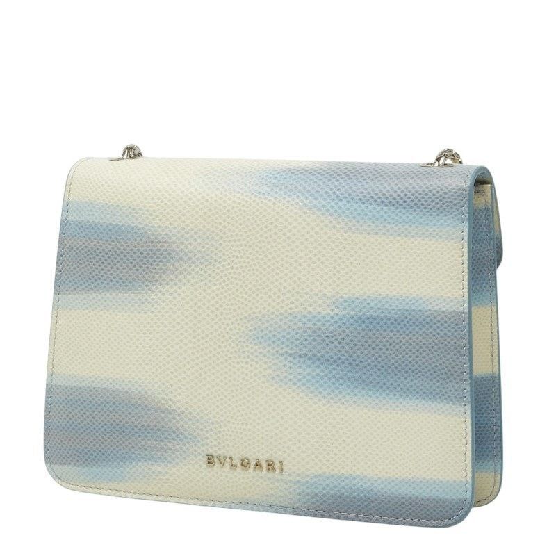 Bvlgari Bvlgari Leather Serpenti Forever Chain Shoulder Bag Ivory Size ONE SIZE - 8 Thumbnail