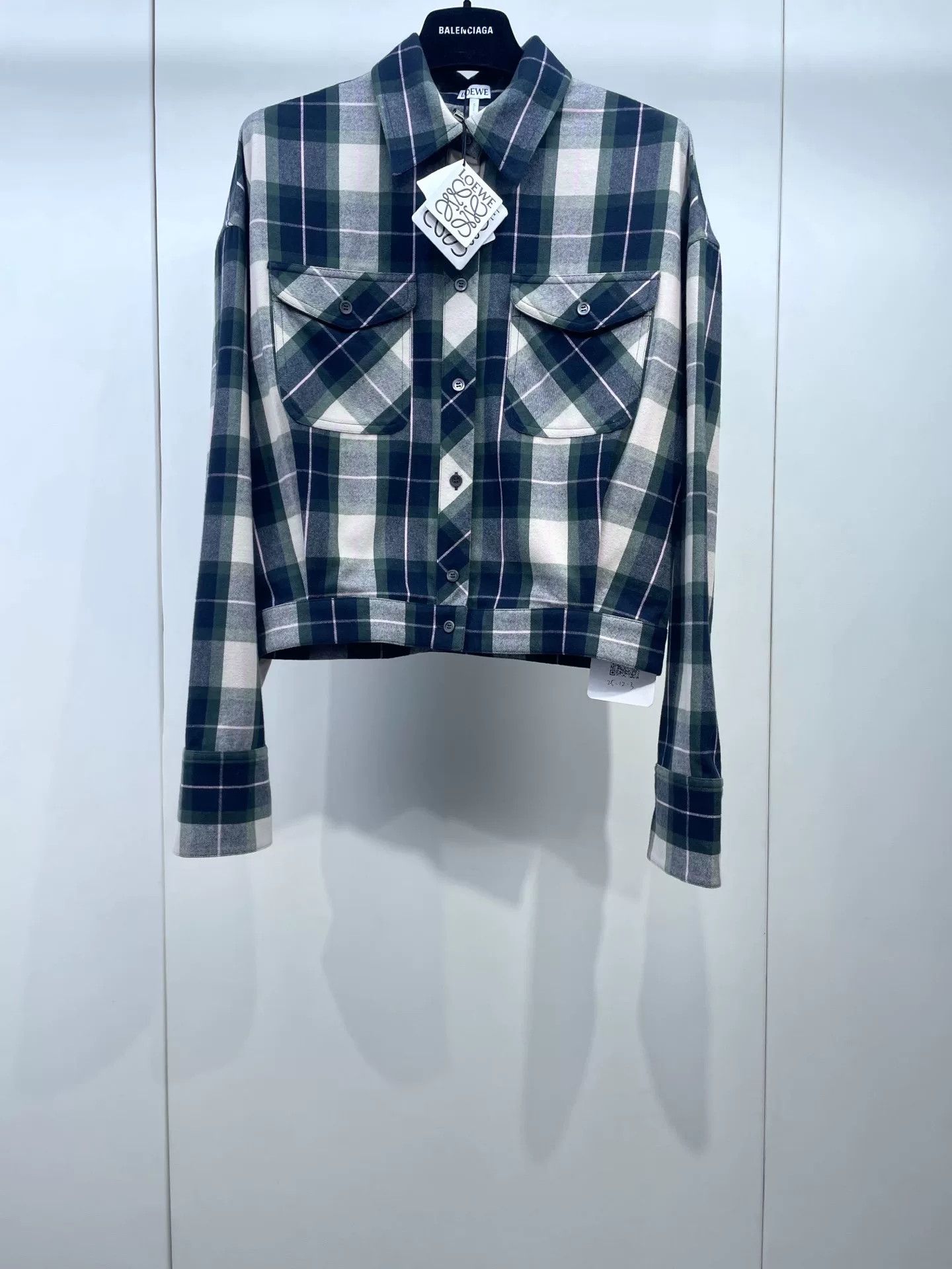 Loewe Loewe Plaid Short Shirt Size XXS / US 00 / IT 34 - 1 Thumbnail