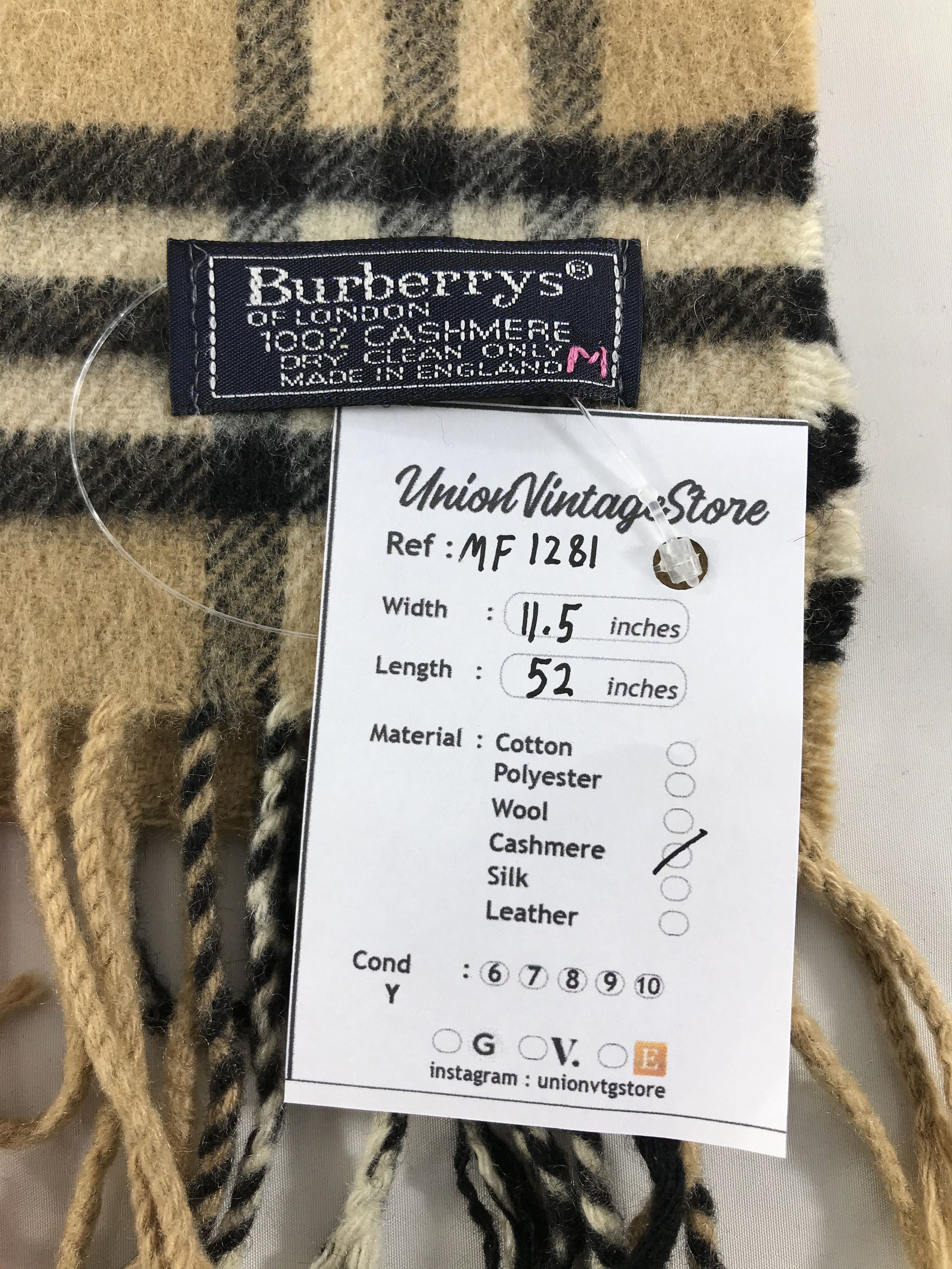 Burberry Vintage Burberry Scarf/Muffler/Neckwear MF1281 Size ONE SIZE - 4 Thumbnail