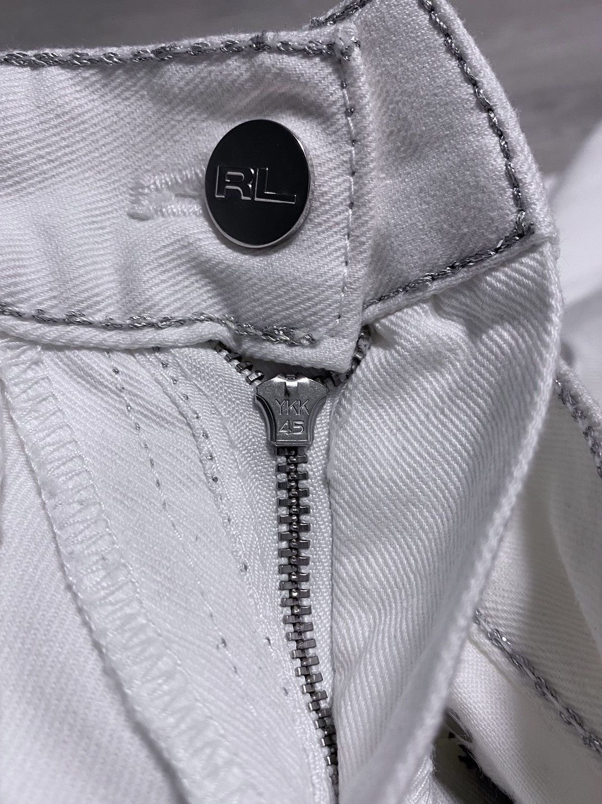 Ralph Lauren Black Label Womens Ralph Lauren 380 Black Label White Flared Jeans Denim Size 27" / US 4 / IT 40 - 9 Thumbnail
