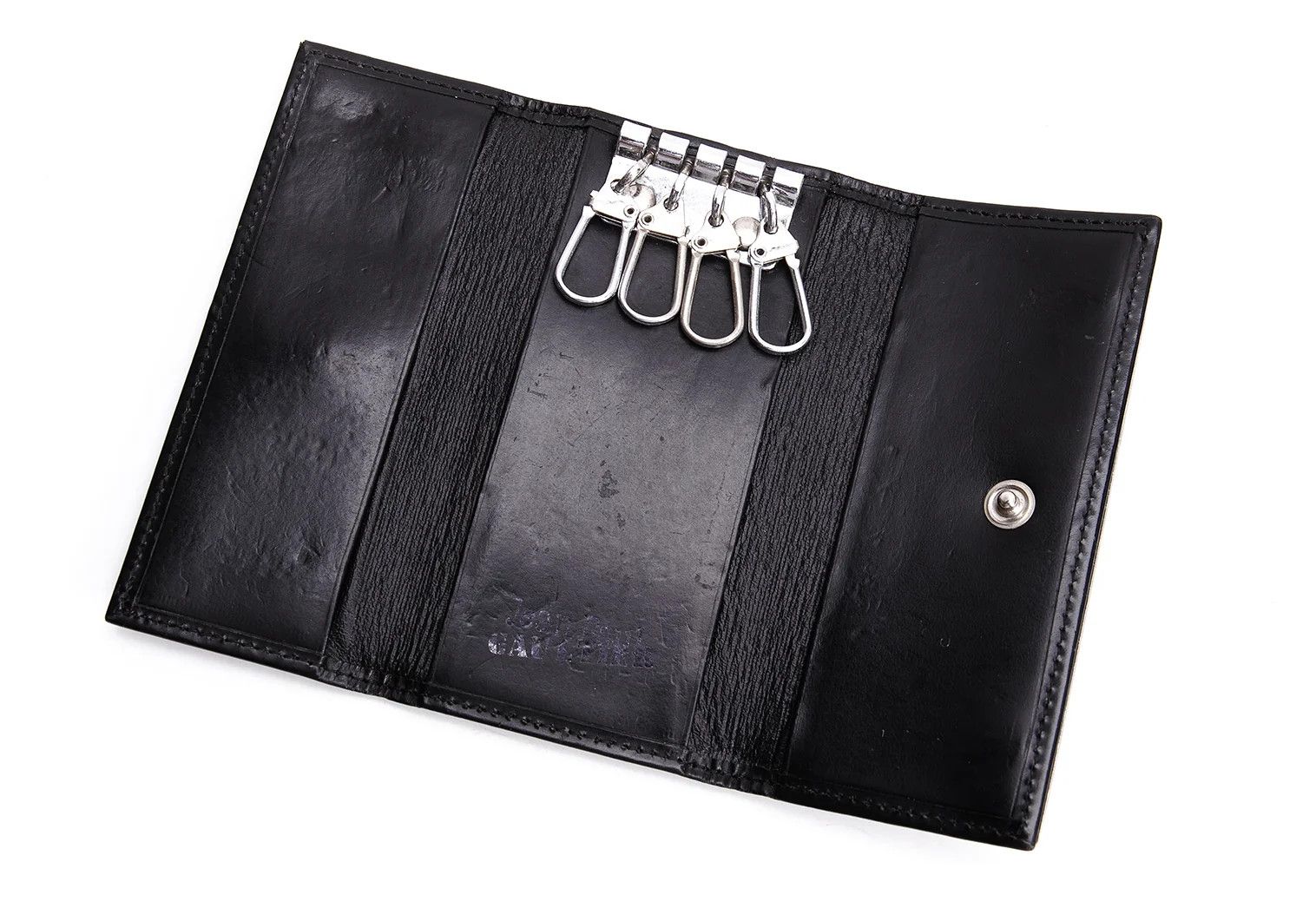 Jean Paul Gaultier Metal Plate Key Case in Black Size ONE SIZE - 10 Thumbnail