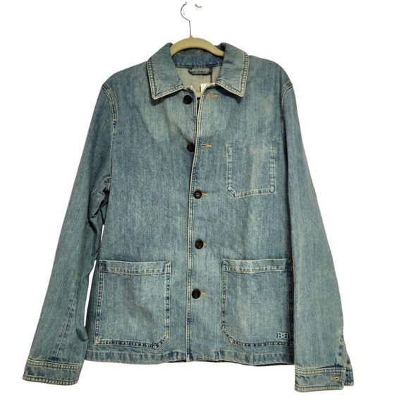 Bally Bally Switzerland BlueDenim Shirt Jacket elaxed Fit Size Size US L / EU 52-54 / 3 - 1 Thumbnail