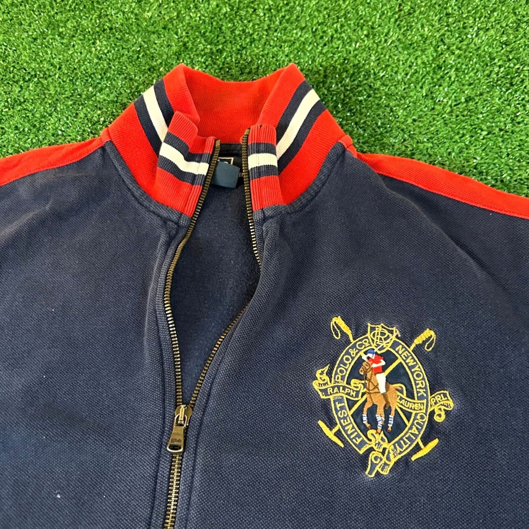 Polo Ralph Lauren Polo Ralph Lauren Track Jacket Full Zip Navy Men's Medium Size US M / EU 48-50 / 2 - 3 Thumbnail
