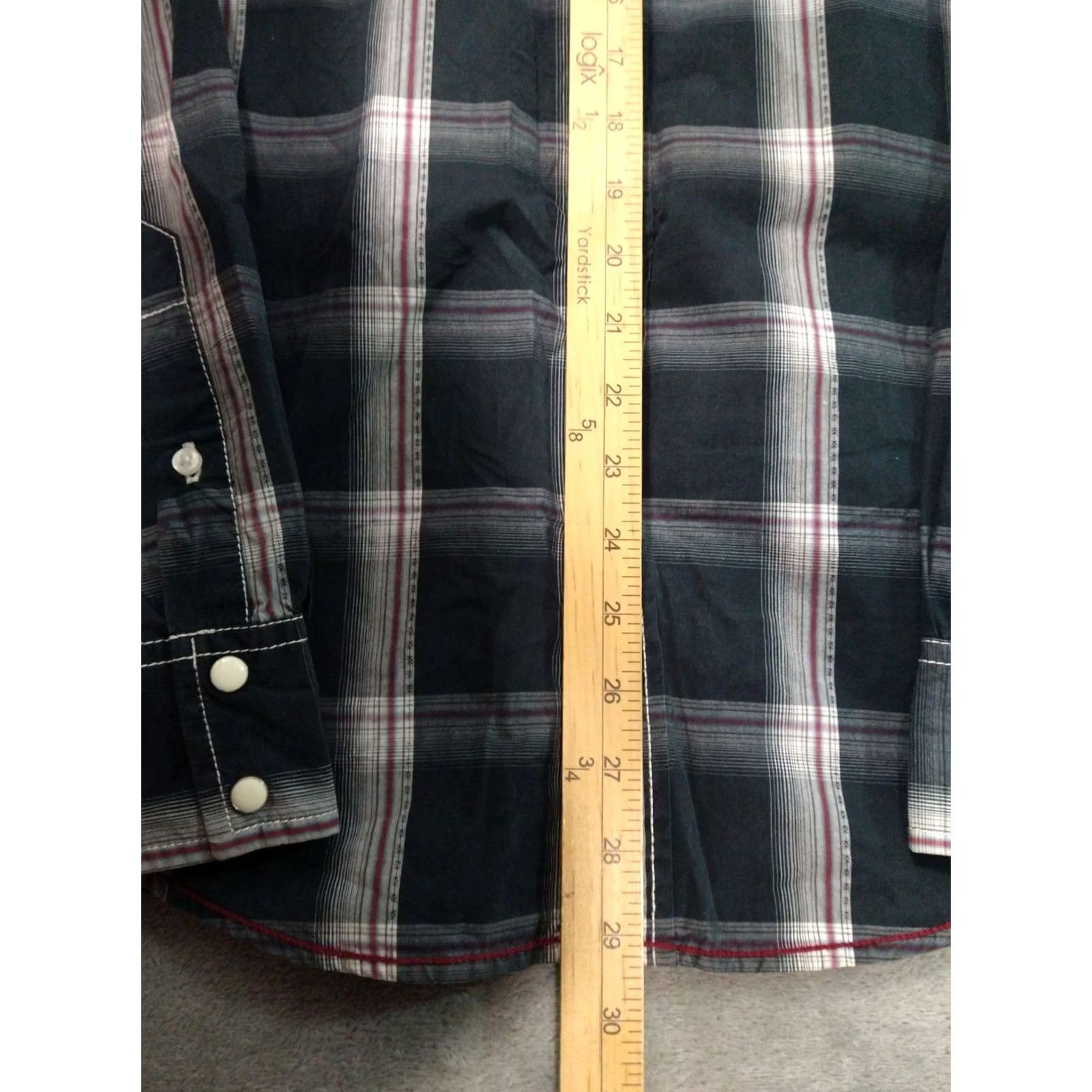 Vintage VINTAGE American Eagle Shirt Mens Medium Black Plaid Button-Up Long Sleeve Pearl Snap Western Pocketed Collared 43in Chest Mens Size US M / EU 48-50 / 2 - 4 Thumbnail
