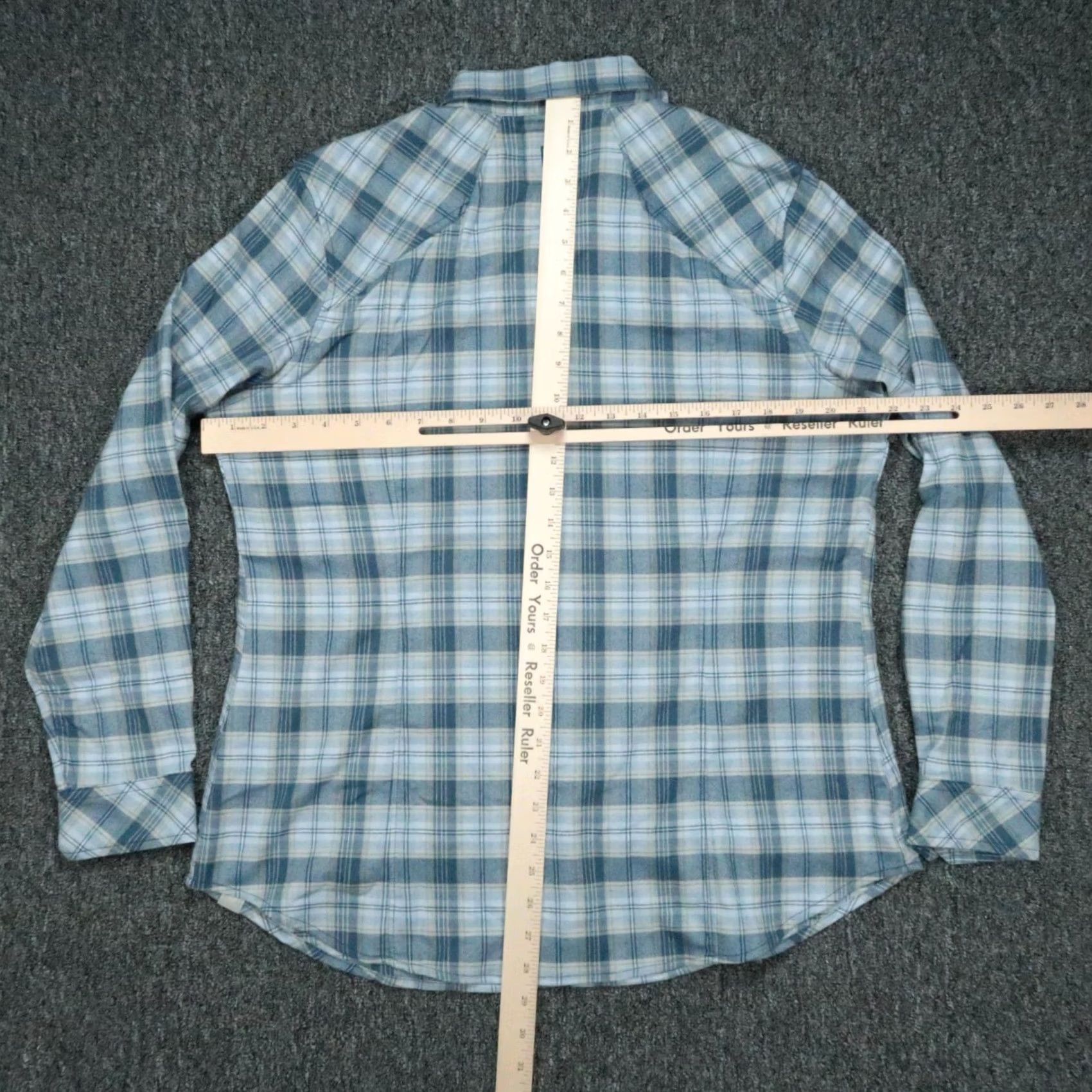 Vintage 5.11 Tactical Shirt Womens Large Blue Plaid Long Sleeve Snap Shirt Size L / US 10 / IT 46 - 5 Thumbnail
