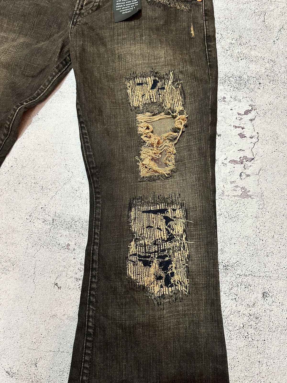Allsaints × Japanese Brand 90s 🔥🔥 Vintage Allsaints distressed Japanese pants jeans Size 30" / US 8 / IT 44 - 5 Thumbnail