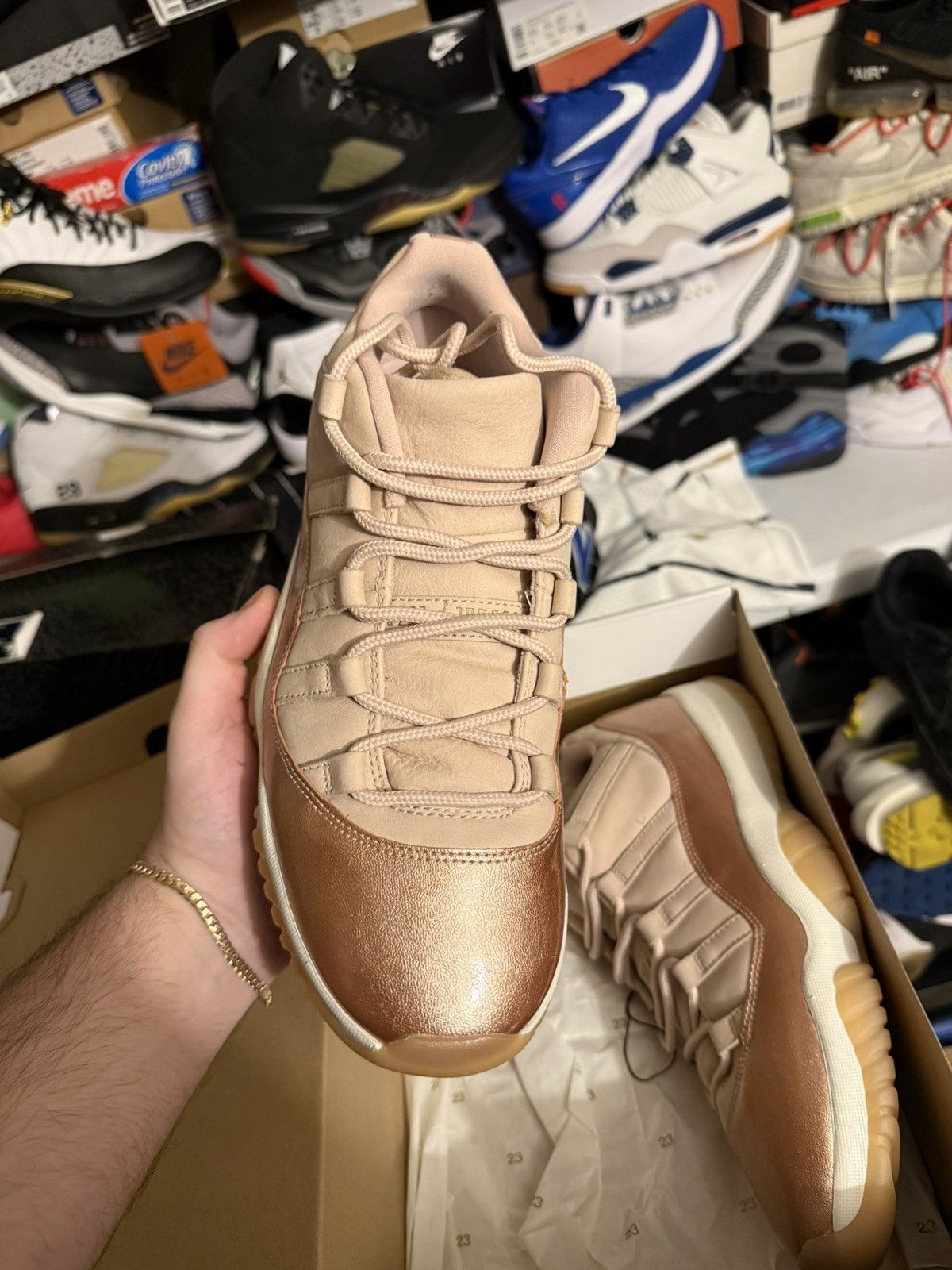 Jordan Brand Jordan retro 11 low rose gold sz 10m/11.5w Size US 10 / EU 43 - 2 Thumbnail
