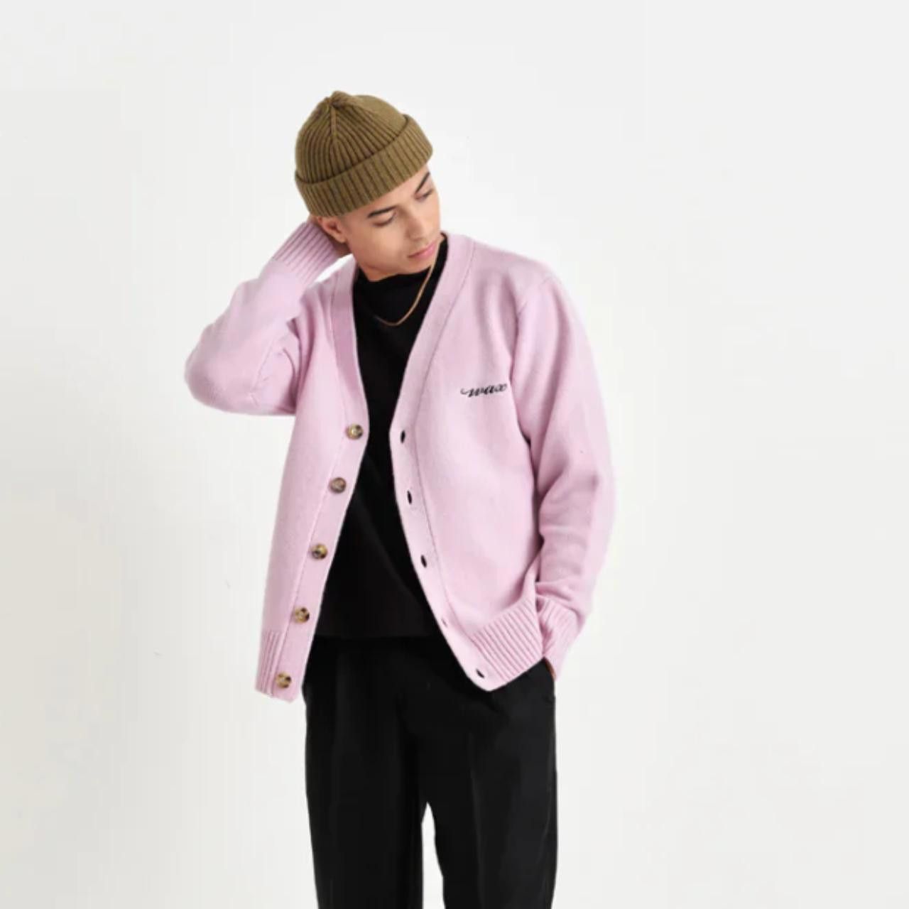 Wax London Wax London Schill Cardigan - Pink with Wax Logo Medium Size US M / EU 48-50 / 2 - 4 Thumbnail
