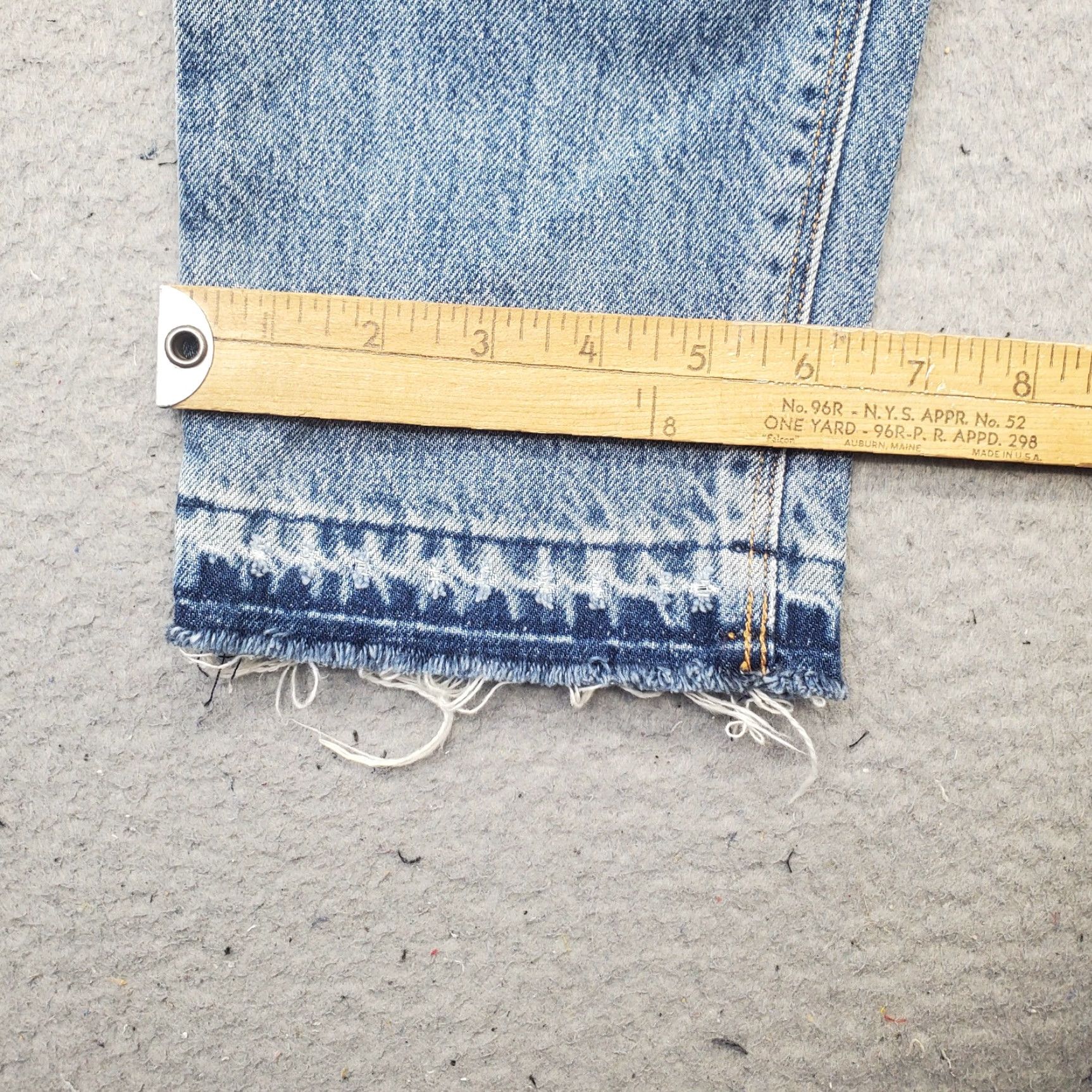 Hudson Hudson Womens Jeans 24 Blue Denim Distressed High Waist Boyfriend 5-Pocket 100% Cotton Regular Mens Womens Girls Size 42" / US 20 - 5 Thumbnail