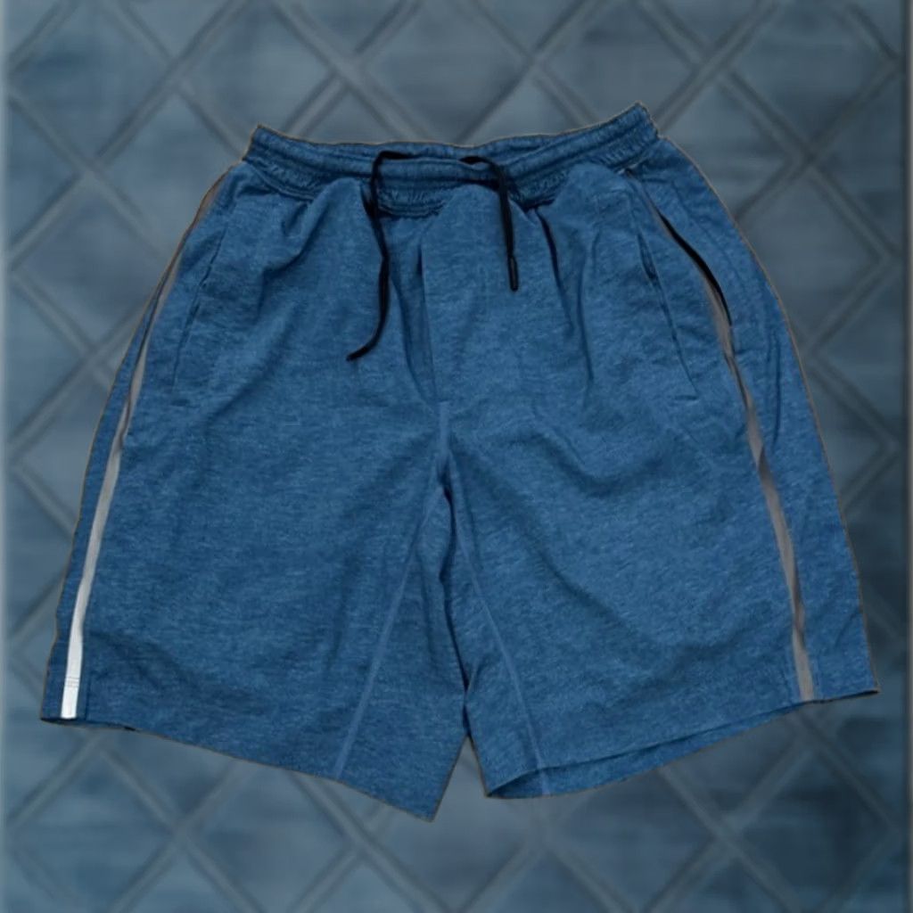 Lululemon Lululemon Shorts Mens Medium Blue Lined 9" Athletic Running Gym Size US 31 - 1 Thumbnail