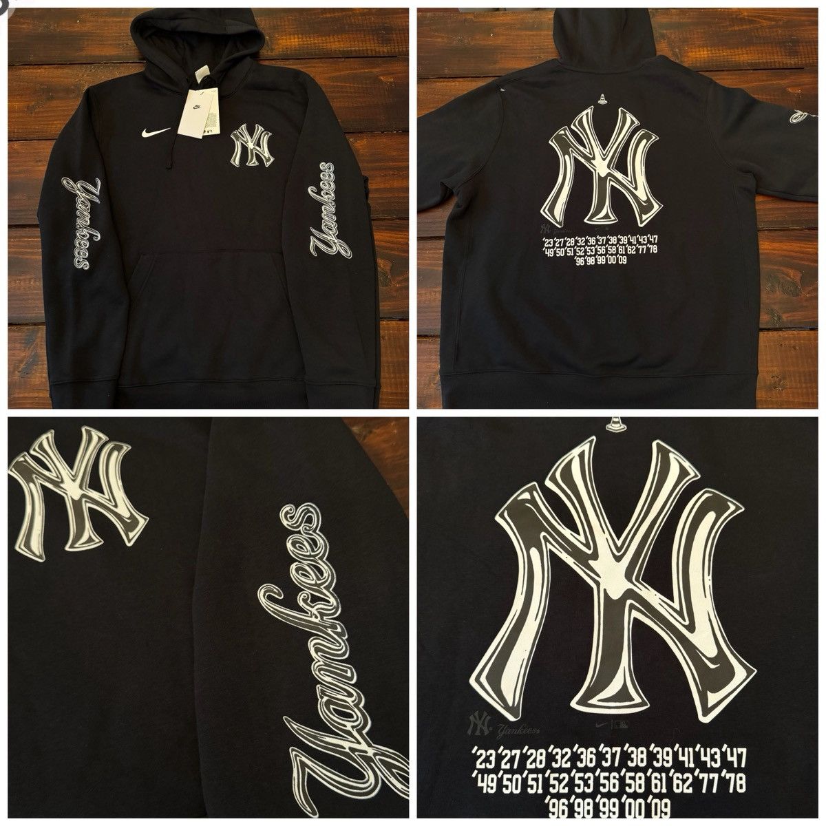 Nike Nike x Joshua Vides x New York Yankees Collab Hoodie Size US L / EU 52-54 / 3 - 1 Thumbnail