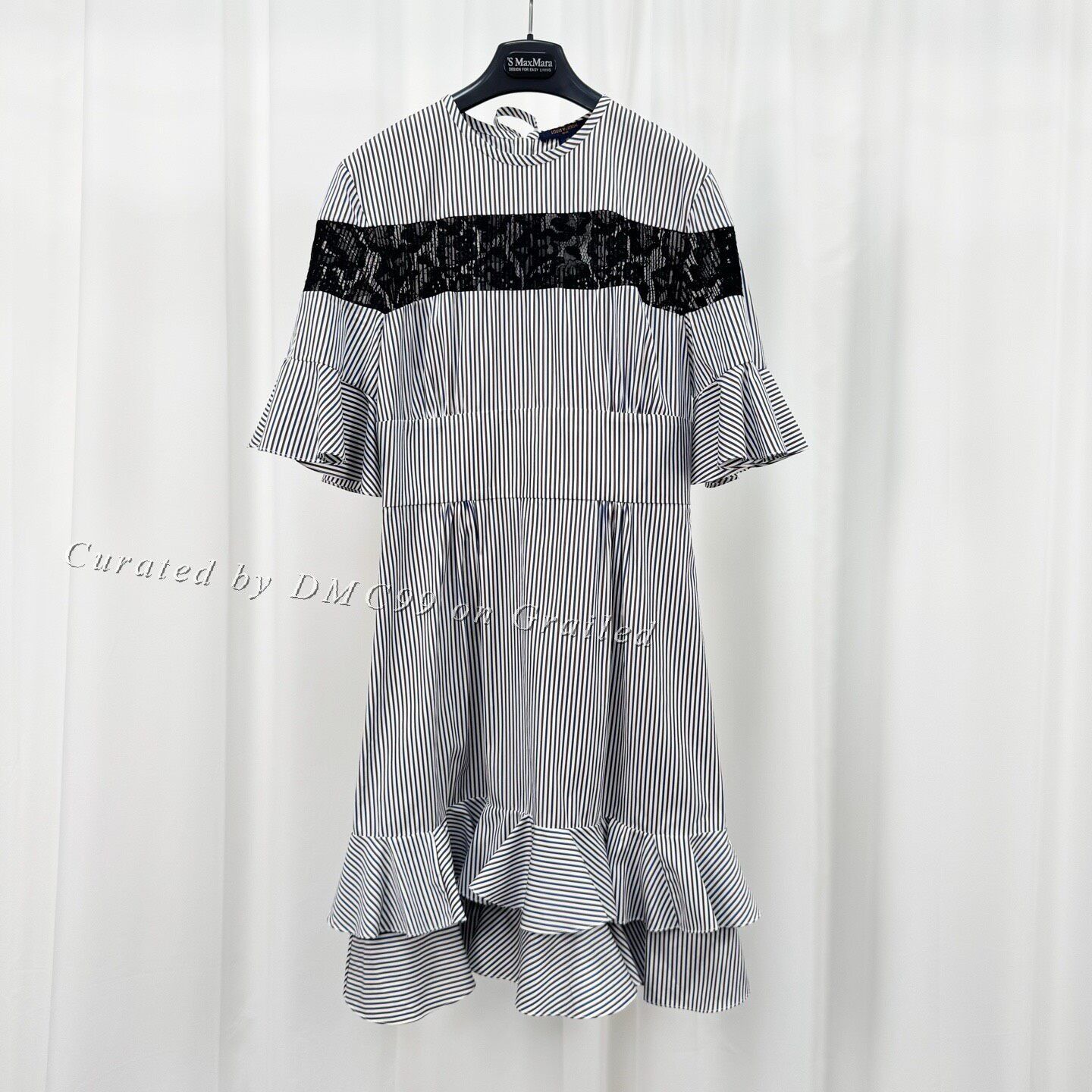 Louis Vuitton Louis Vuitton Lace Paneled Striped Dress Size S / US 4 / IT 40 - 1 Thumbnail