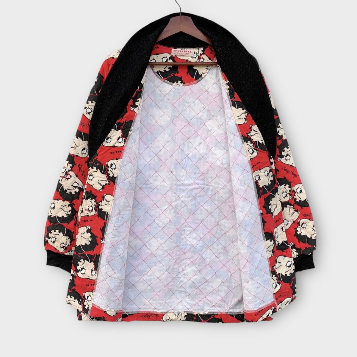 Cartoon Network Betty Boop Shawl Collar Quilted Cardigan Fullprint Size US L / EU 52-54 / 3 - 4 Thumbnail