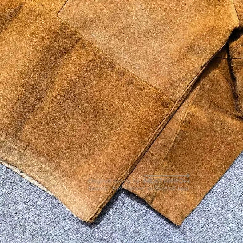 Schott Schott Thick and soft shearling cowhide farmer coat leathe Size US XXL / EU 58 / 5 - 9 Thumbnail