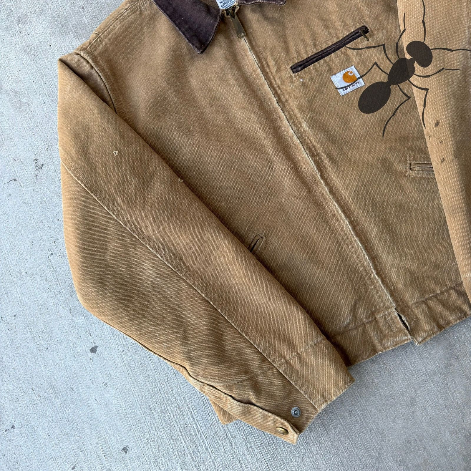Carhartt × Vintage Carhartt WOMENS WJ097 CML brown work wear jacket Size US M / EU 48-50 / 2 - 3 Thumbnail