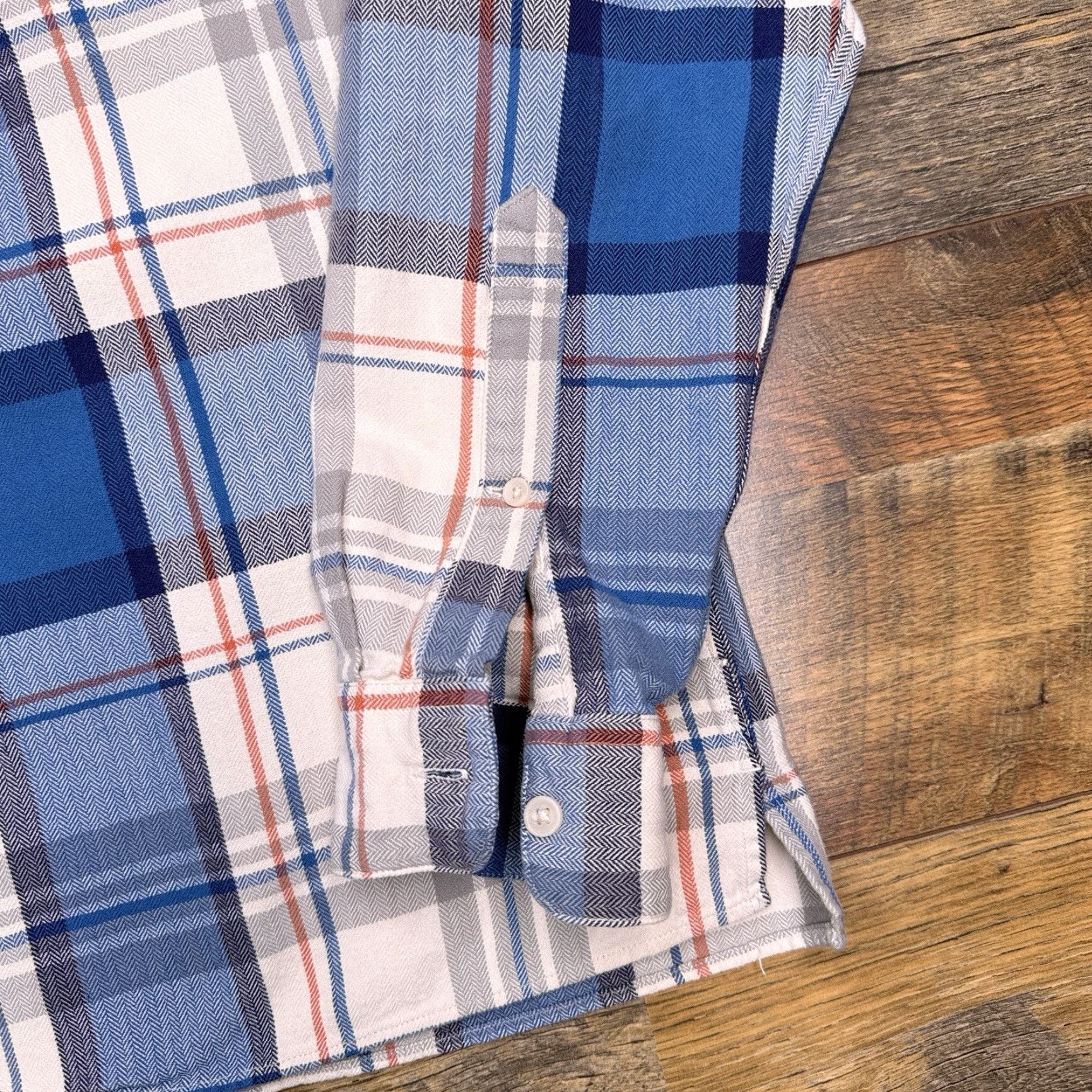 J.Crew J.CREW Shirt Mens M Button-Up Flannel Plaid Long Sleeve Blue Cotton Pocket Vintage? No. Size US M / EU 48-50 / 2 - 6 Thumbnail