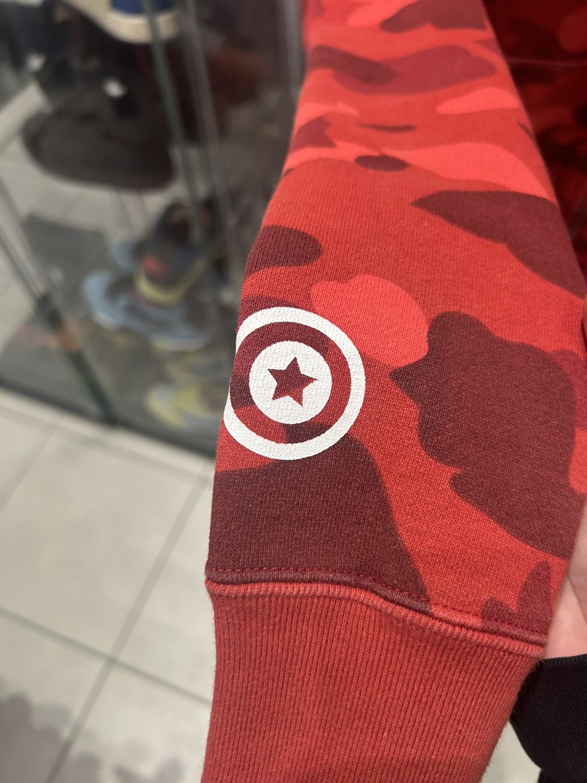 Bape Bape Red camo Shark hoodie Size US L / EU 52-54 / 3 - 6 Thumbnail