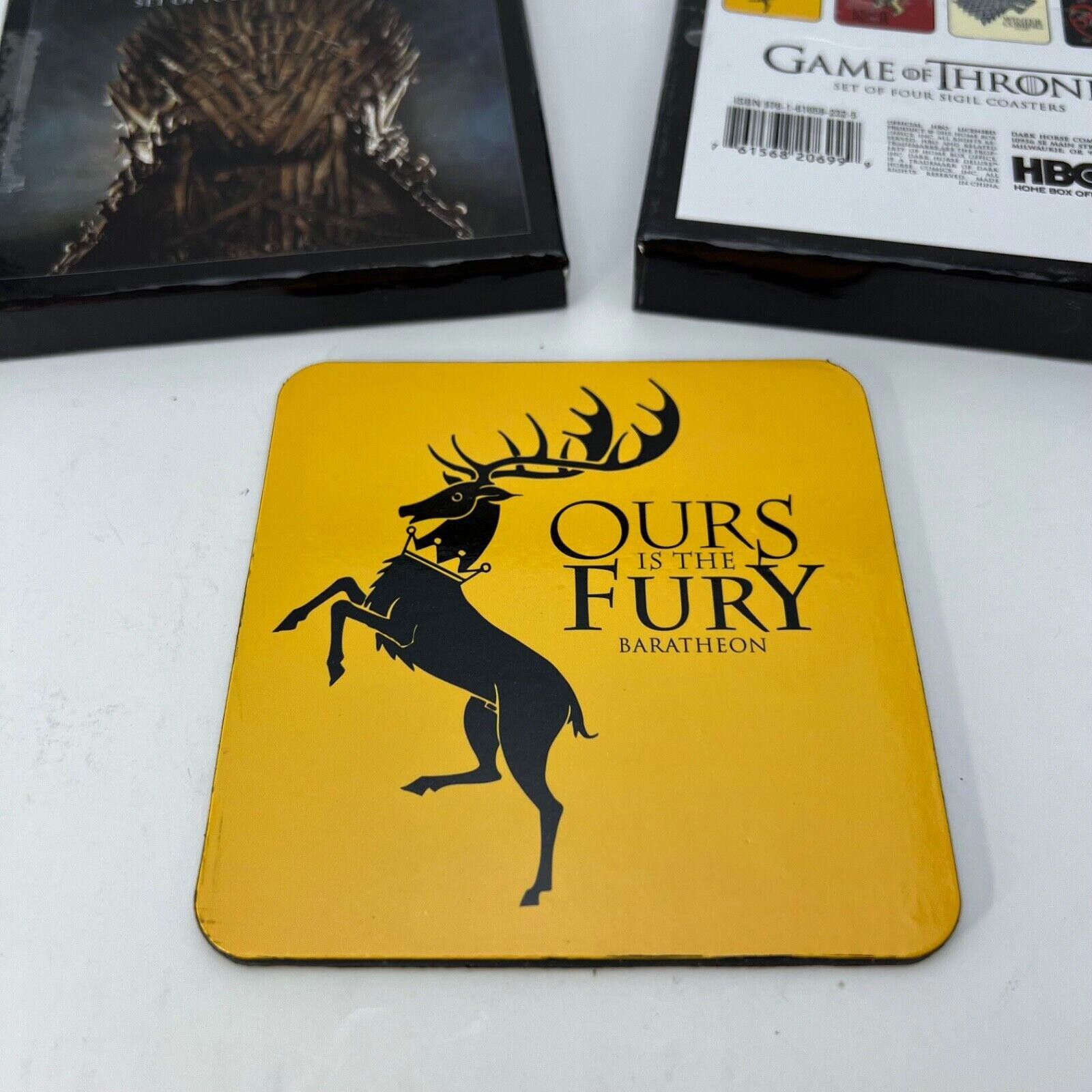 Designer Game of Thrones: House Sigil Coaster Set Winter is Coming Size ONE SIZE - 5 Thumbnail