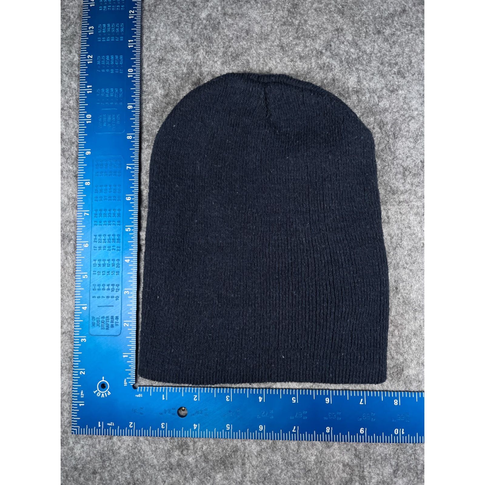 Vintage Beanie Toque Adult One Size Dark Navy Blue Knit 100% Acrylic Ski Snow Outdoors Size ONE SIZE - 3 Thumbnail