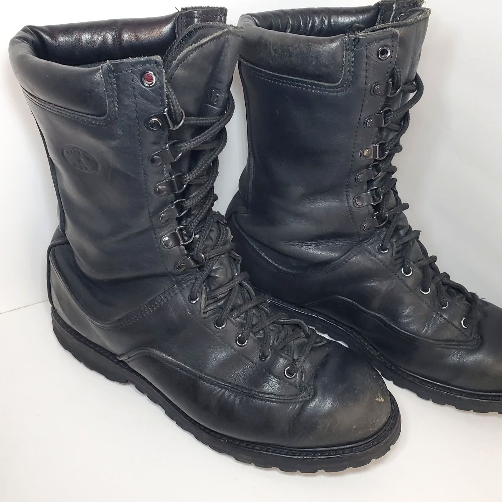 Vintage VINTAGE Matterhorn 1949 Black Leather Boots Size US 11 / EU 44 - 6 Thumbnail