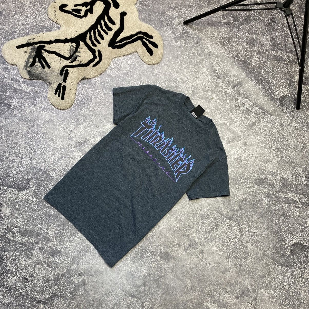 Thrasher Men’s Thrasher Skateboarding big logo sk8 y2k tee Size US S / EU 44-46 / 1 - 1 Thumbnail