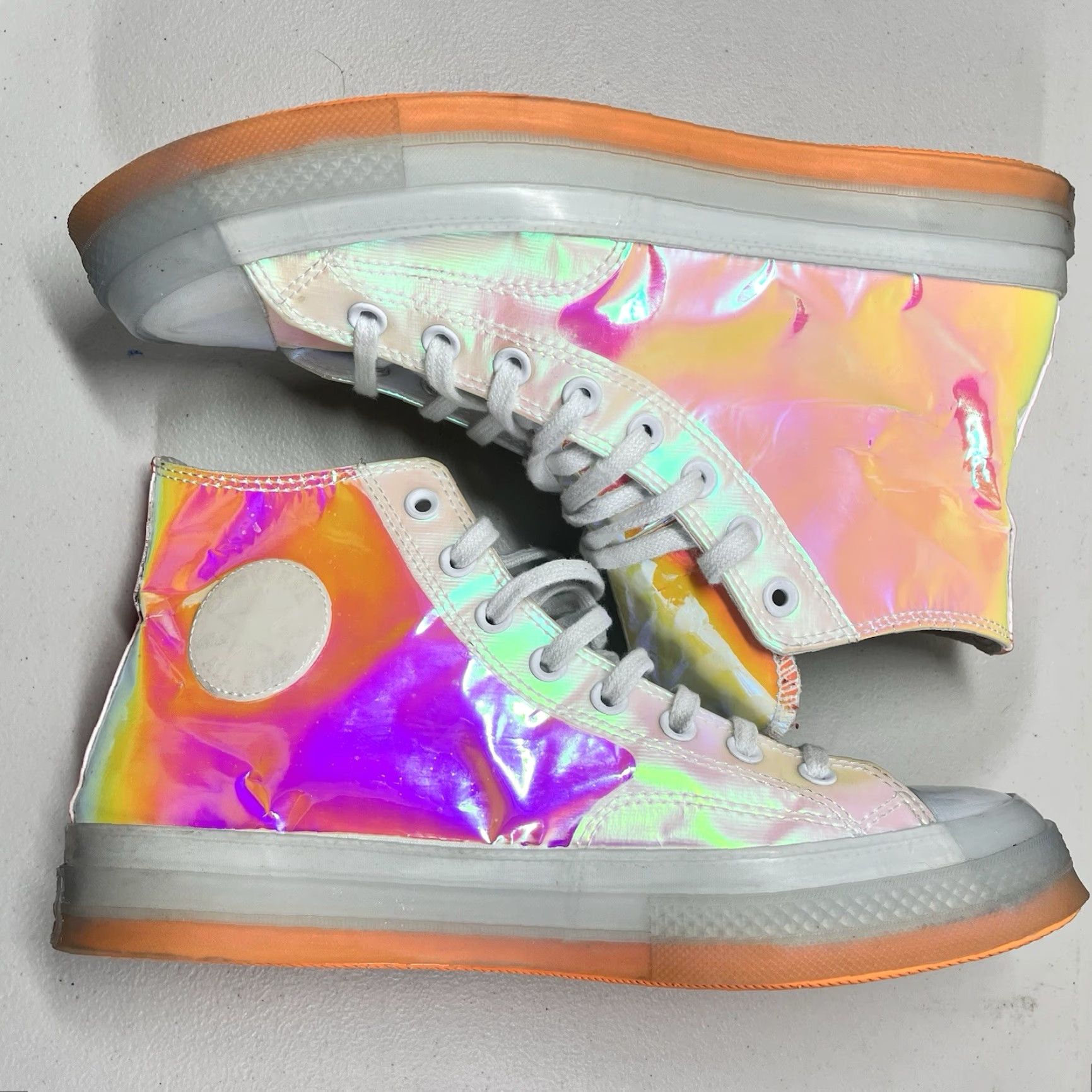 Converse Converse Chuck 70 High Top Unisex Sneaker M11 W13 White Iridescent 170604C Size US L / EU 52-54 / 3 - 6 Thumbnail