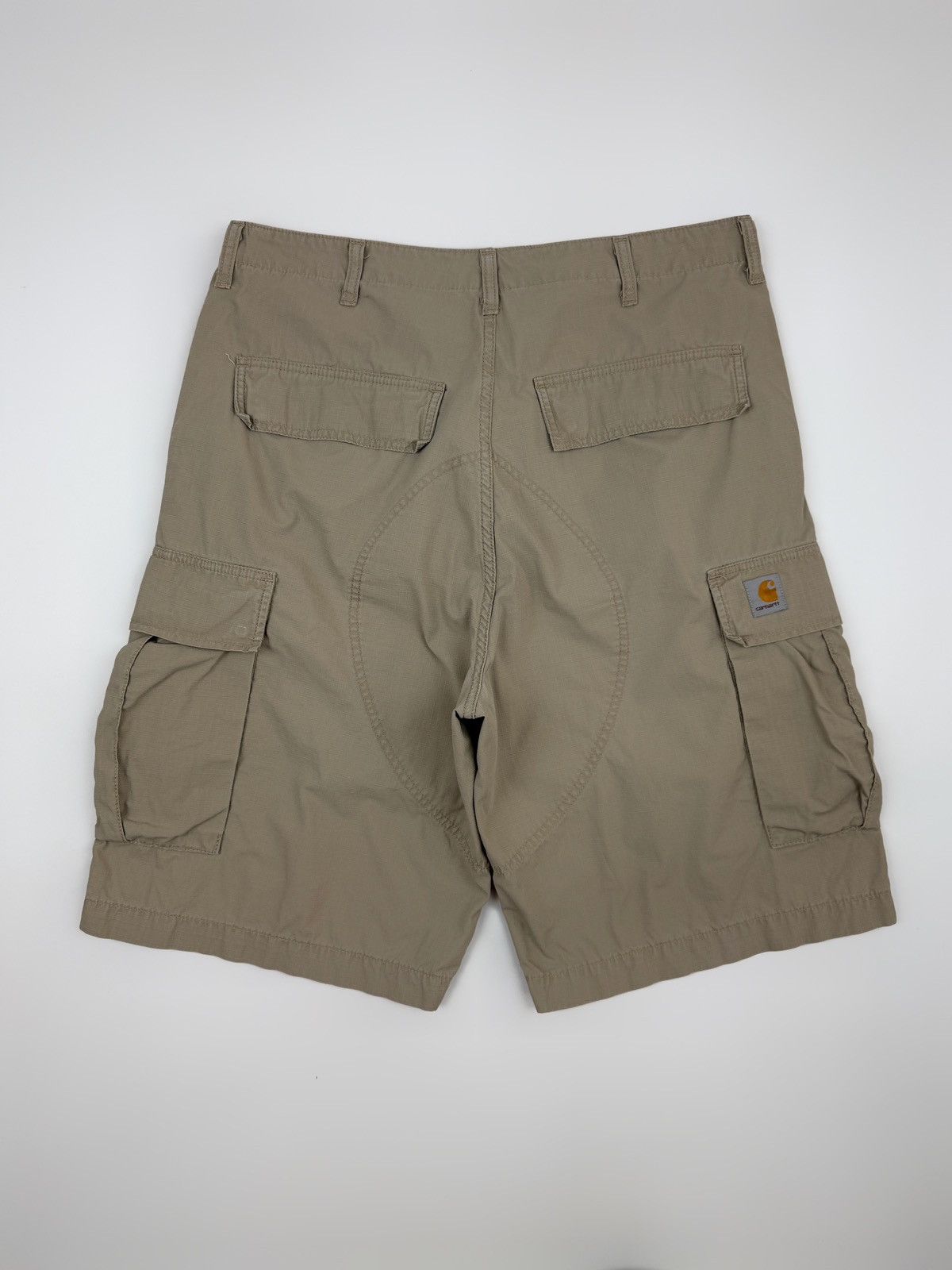 Carhartt Carhartt WIP Beige Ripstop Cargo Bermuda Baggy Shorts 36 Size US 36 / EU 52 - 1 Thumbnail