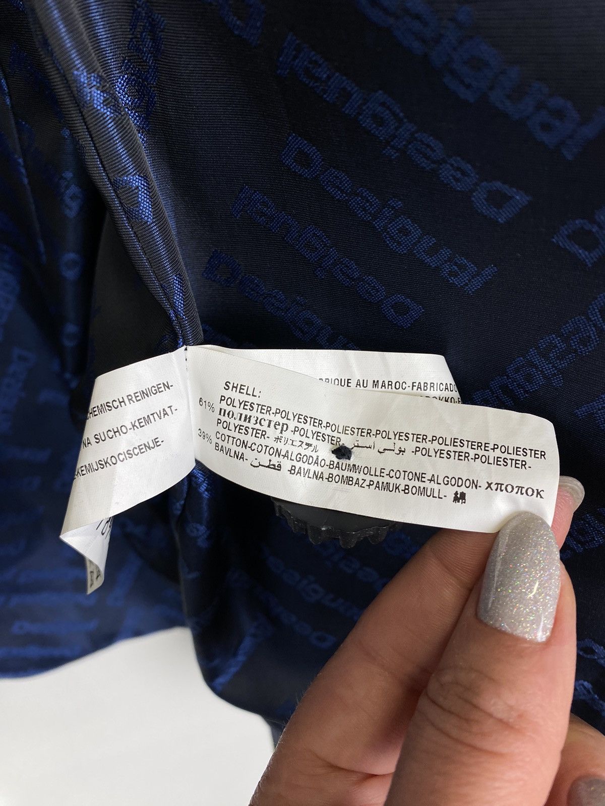 Desigual Vintage Desigual Floral Trench Coat Ladies Size 40 Black Y2K Size S / US 4 / IT 40 - 15 Thumbnail