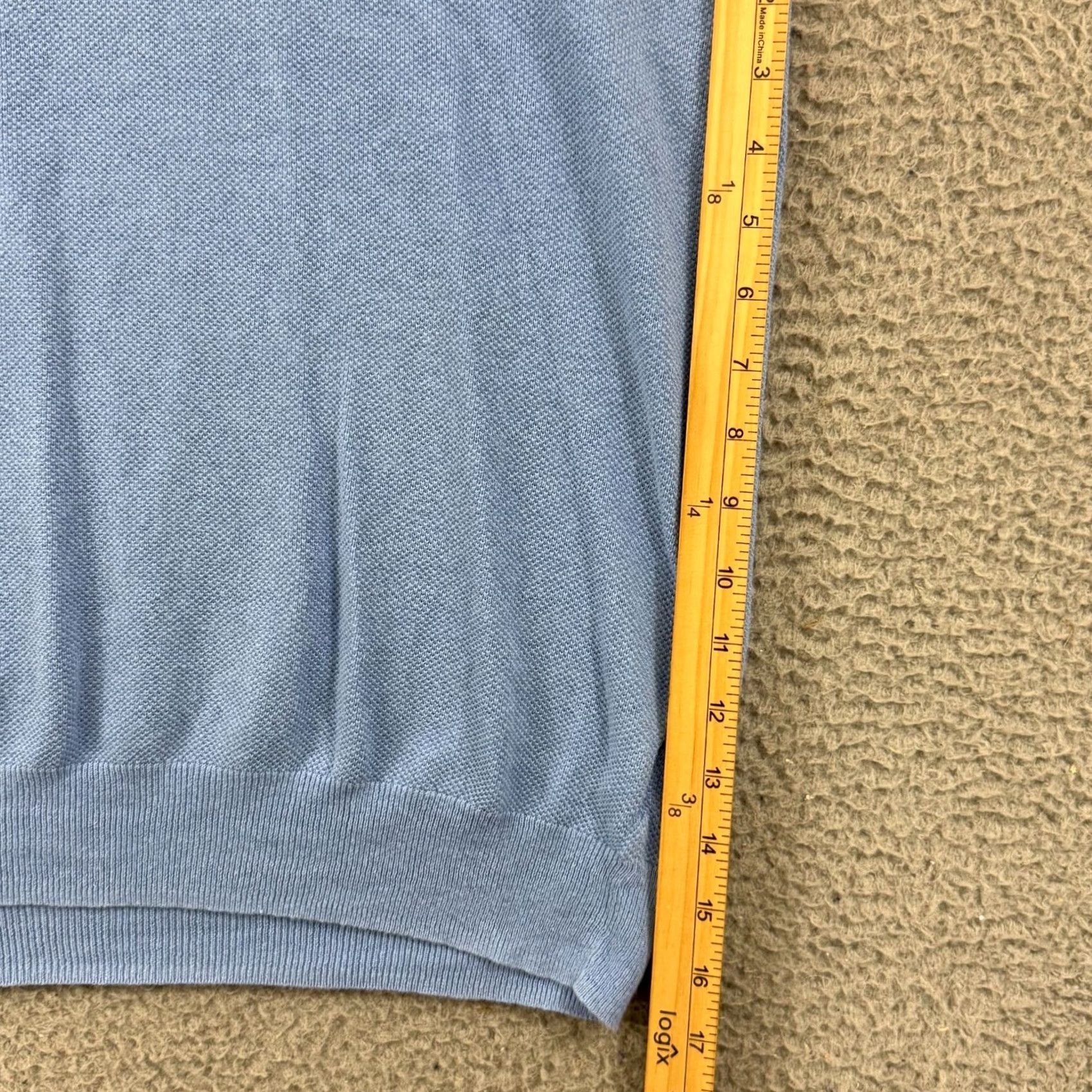 Brooks Brothers Brooks Brothers Vest Mens XL Blue Linen Blend V-Neck Knit 90s Preppy Golf Walking Solid Pattern Size US XL / EU 56 / 4 - 8 Thumbnail