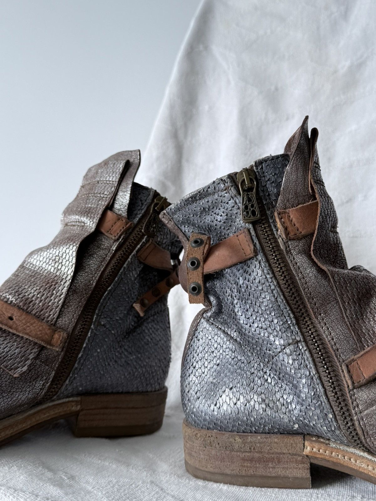 A.S.98 Avant Garde A.S. 98 14th Addiction Style Leather Boots Size US 5.5 / EU 38 - 4 Thumbnail