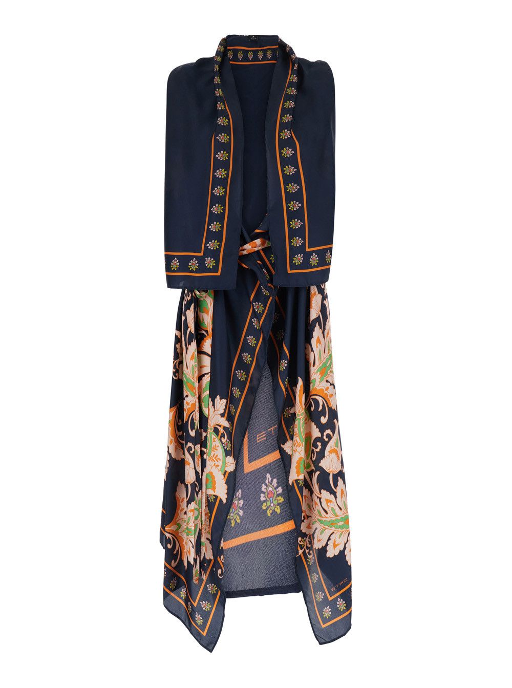 Etro "PRINTED GILET" Multicolor Silk Printed Women's Gilet Size ONE SIZE - 1 Thumbnail