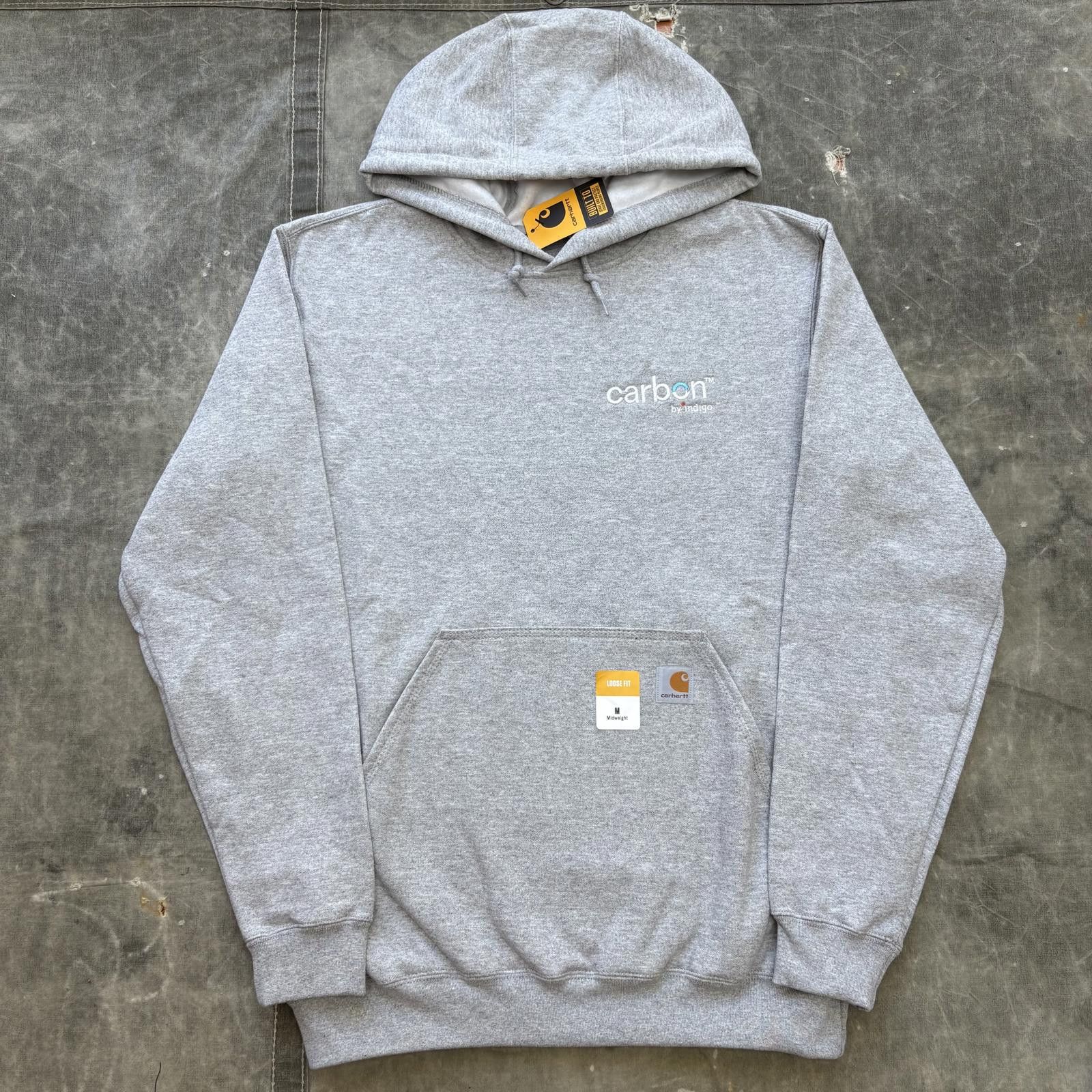 Carhartt New With Tags Carhartt K121 Gray Loose Fit Workwear Hoodie Size US M / EU 48-50 / 2 - 1 Thumbnail