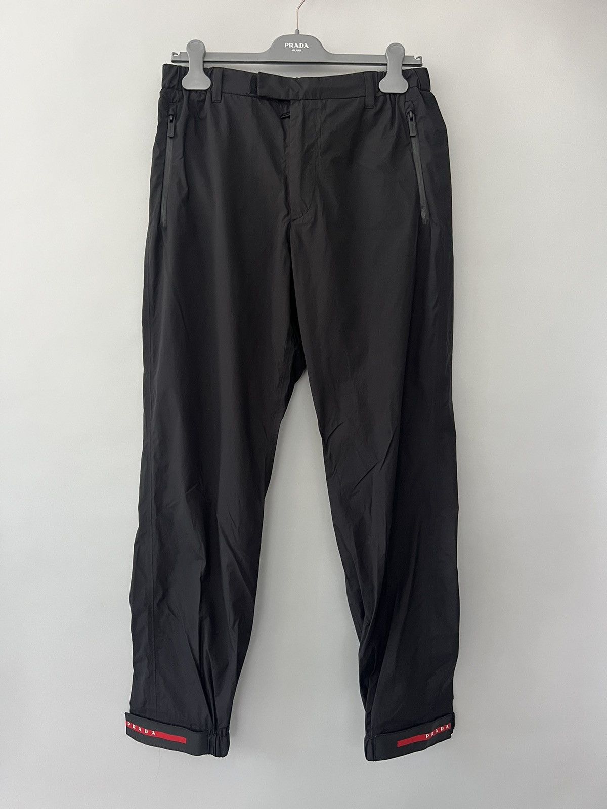 Prada Prada Linea Rossa Gabardine Track Pants | Grailed