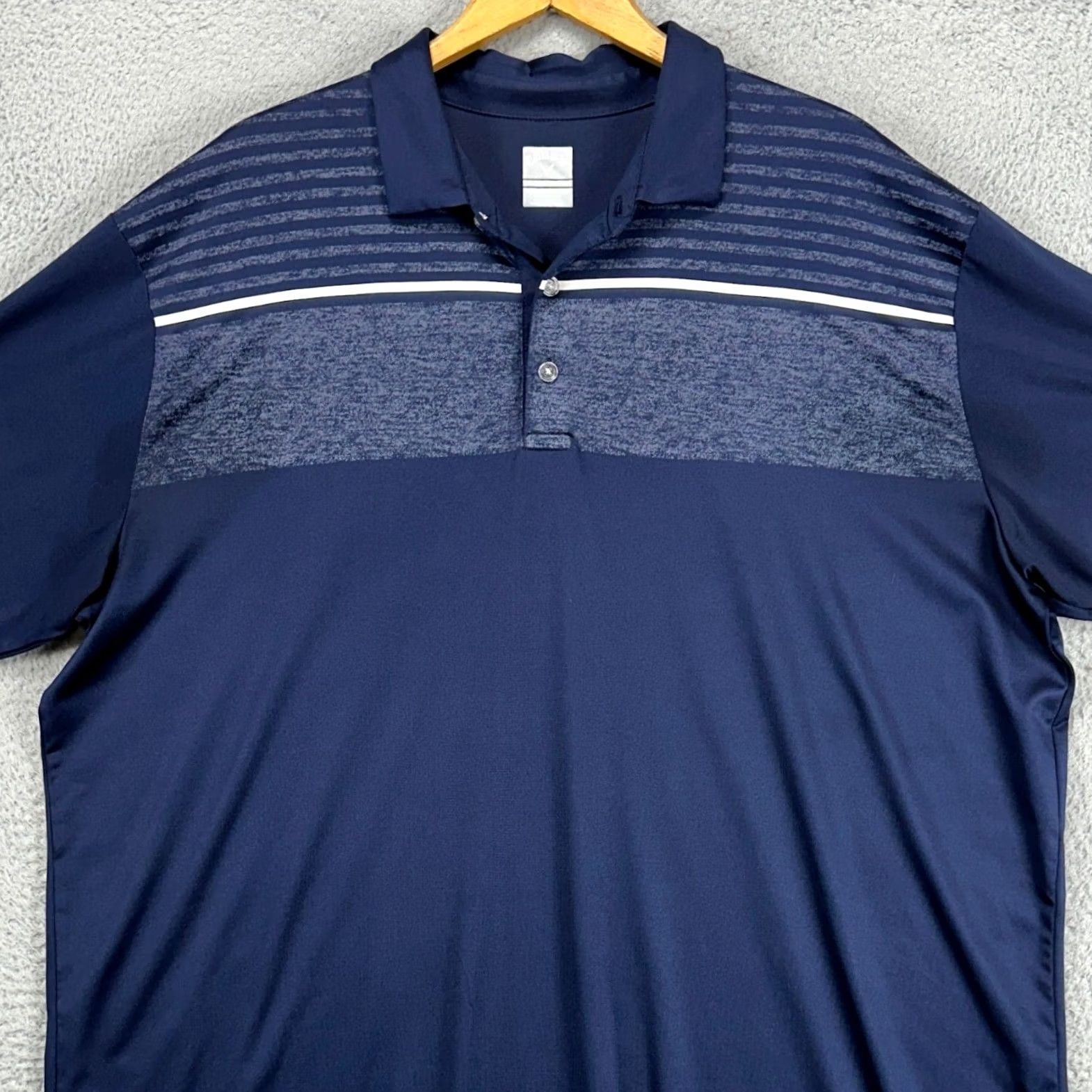 Callaway Callaway Opti-Dri Mens Golf Polo Shirt 2XL Navy Blue Short Sleeve Stretch Rugby Shirt Size US XXL / EU 58 / 5 - 2 Thumbnail