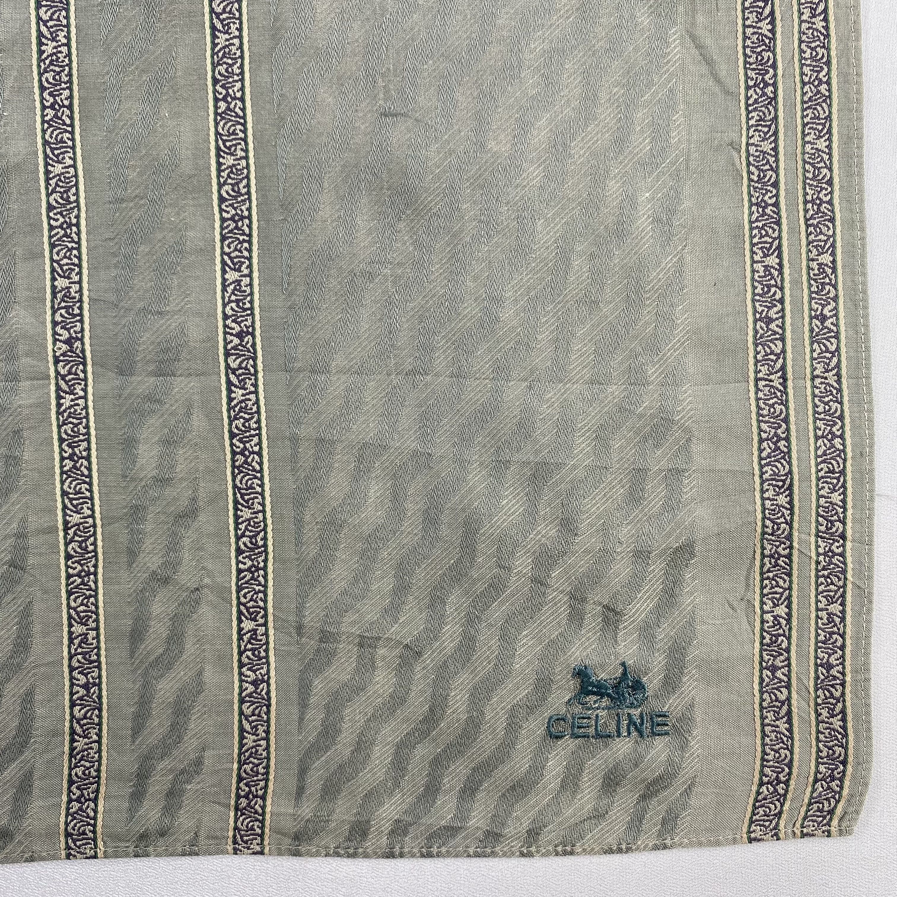 Celine × Vintage Celine Bandana/ Handkerchief / Neckerchief-P1725 Size ONE SIZE - 3 Thumbnail
