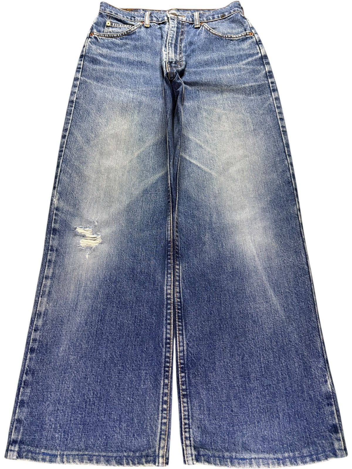 Levi's Vintage 90s Levis 855 Orange Tab Mud Wash Loose Jeans Size US 28 / EU 44 - 1 Thumbnail