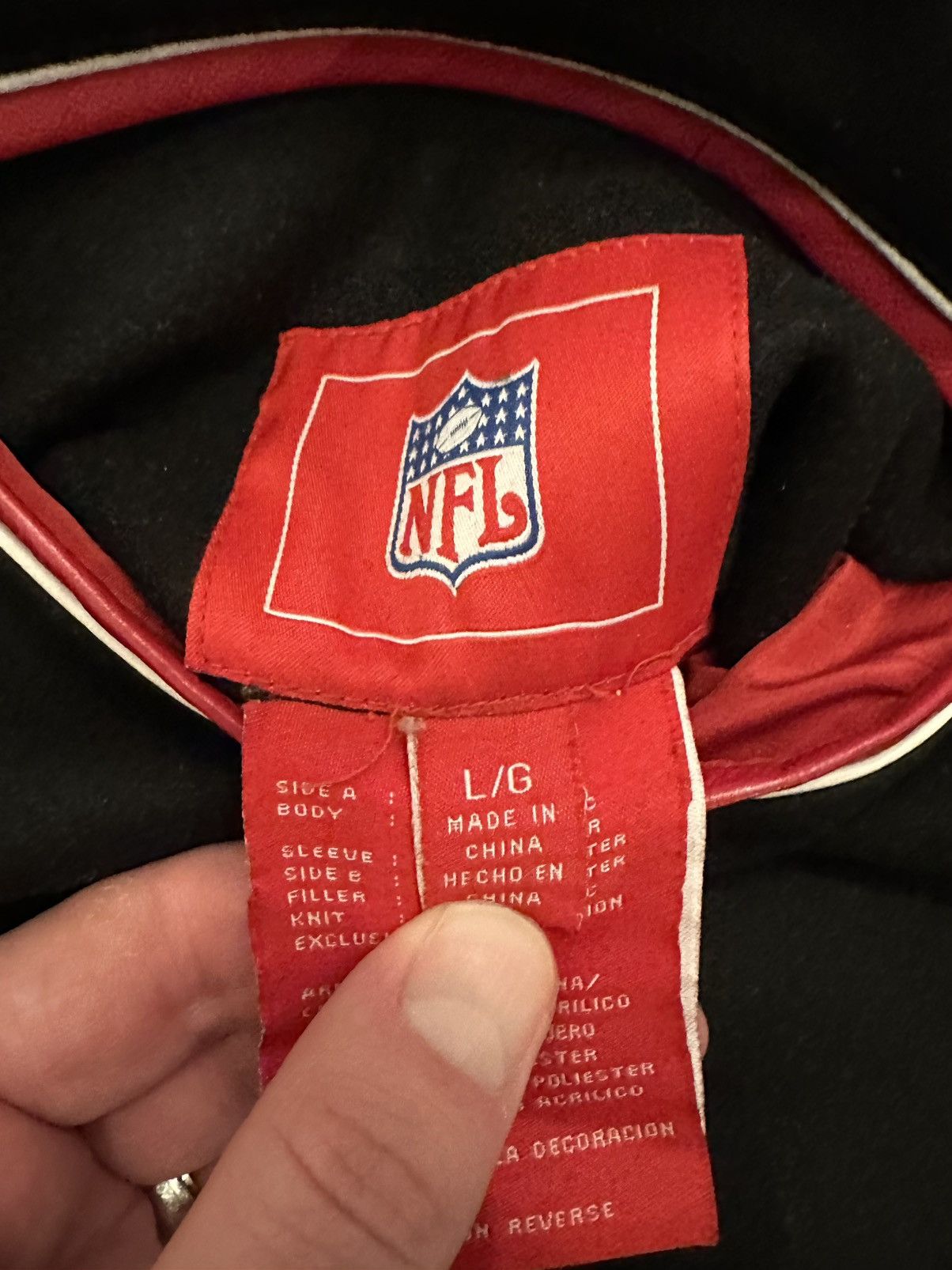 NFL NFL Atlanta Falcons Wool Leather Reversible Jacket-Size LRG Size US L / EU 52-54 / 3 - 10 Thumbnail