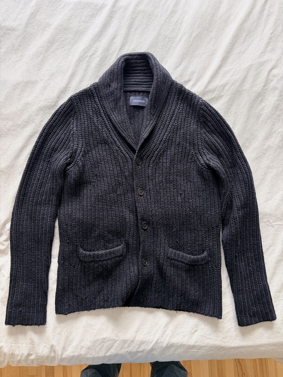 Zadig & Voltaire Zadig & Voltaire Navy Cardigan Size US M / EU 48-50 / 2 - 2 Thumbnail