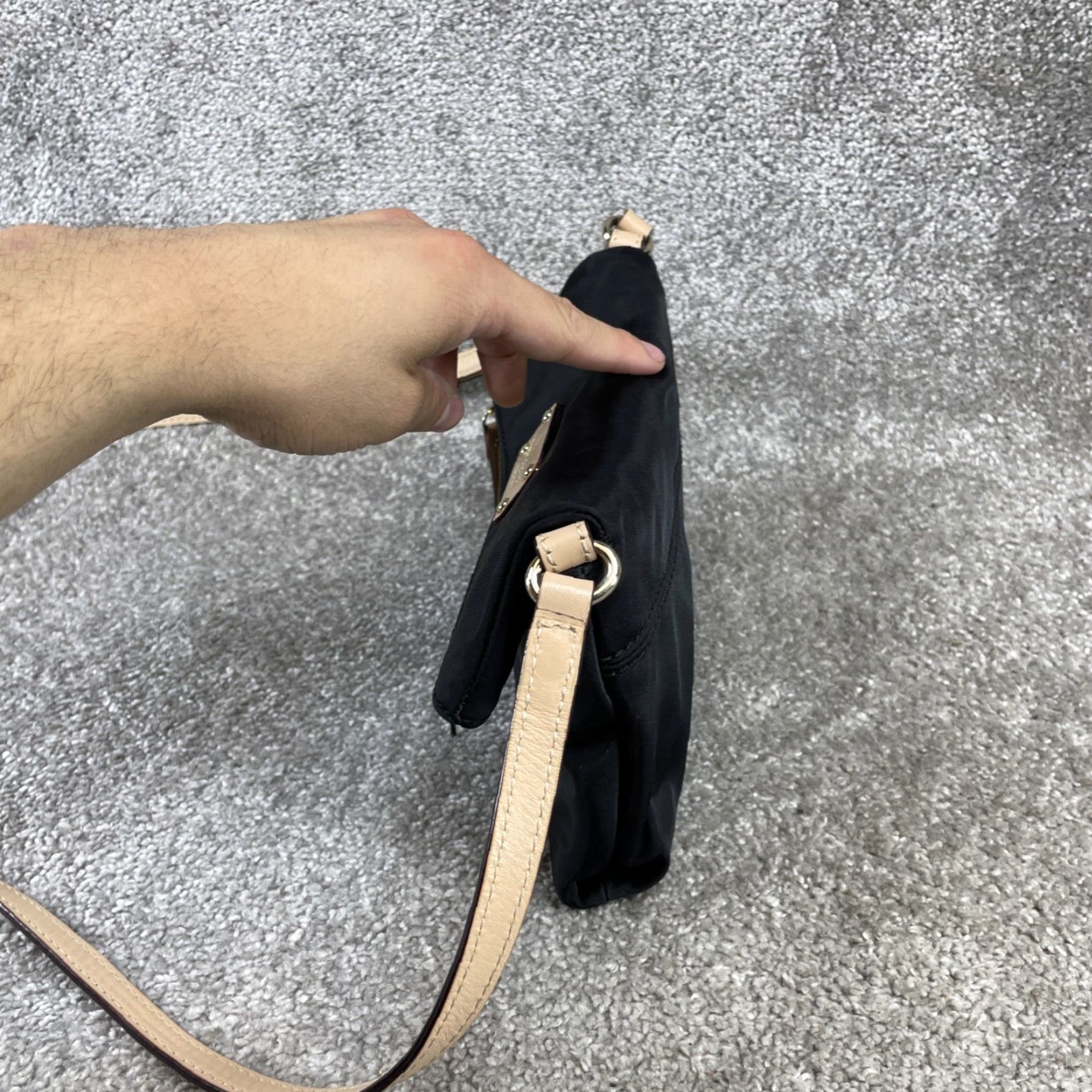 Vintage Kate Spade New York Crossbody Bag Women Small Black Nylon Zipper 2010s Kennedy Park Aleah Size S / US 4 / IT 40 - 3 Thumbnail