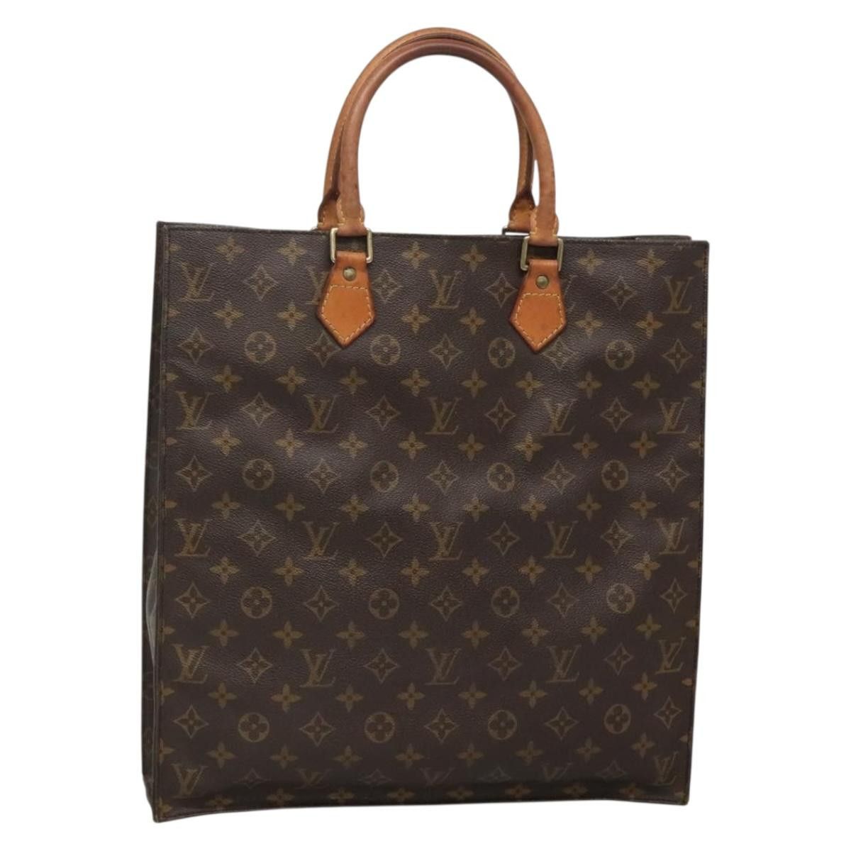 Louis Vuitton LOUIS VUITTON Monogram Sac Plat Hand Bag M51140 Size ONE SIZE - 1 Thumbnail