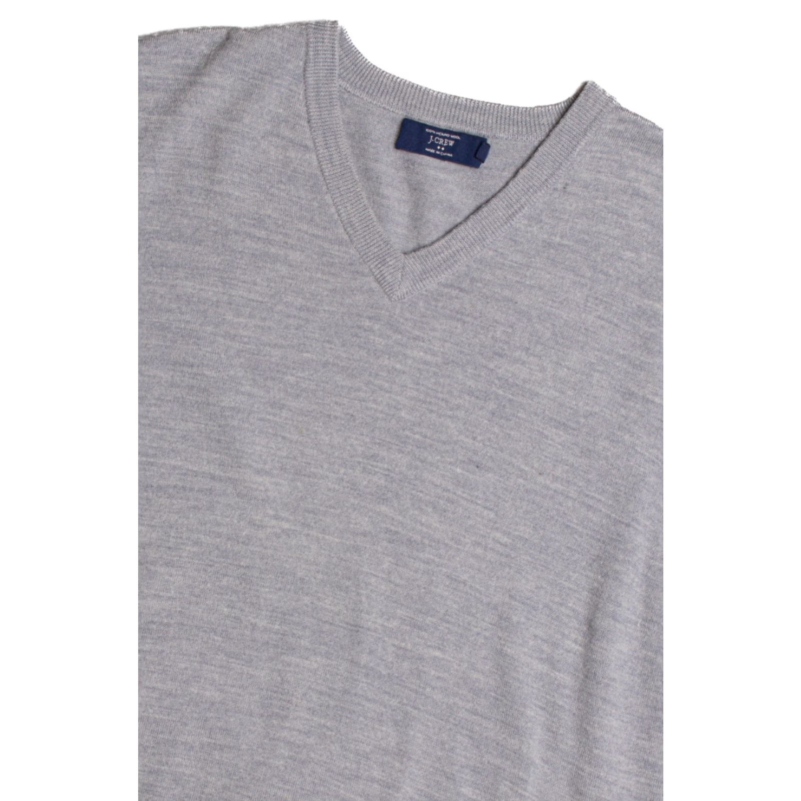 X-LARGE VINTAGE J. CREW Gray Vest X-Large Sleeveless Knit Menswear Size US XL / EU 56 / 4 - 2 Thumbnail
