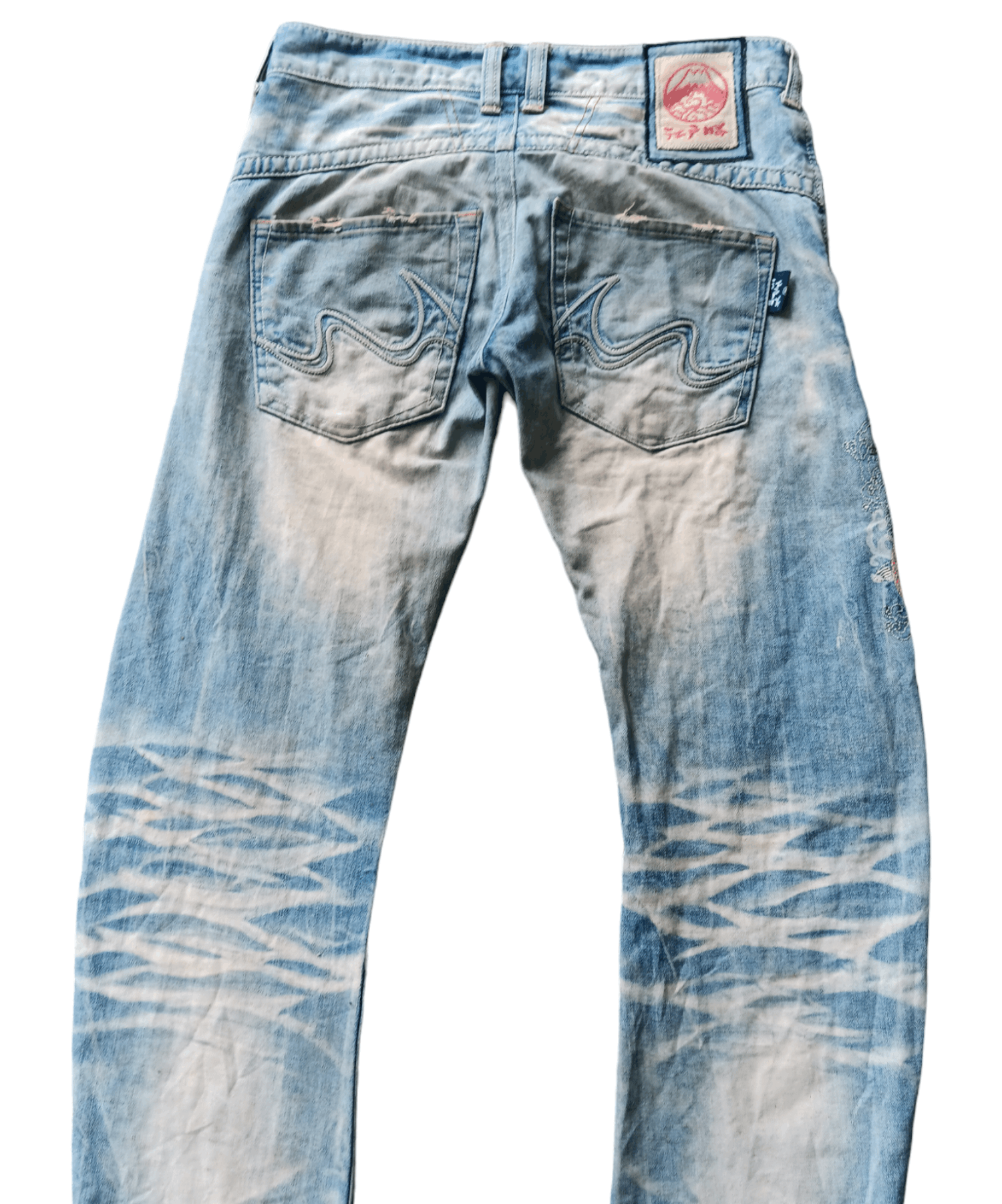 Edwin × Japanese Brand Edwin japan pabric koi embroidered mud wash jeans Size US 31 - 11 Thumbnail