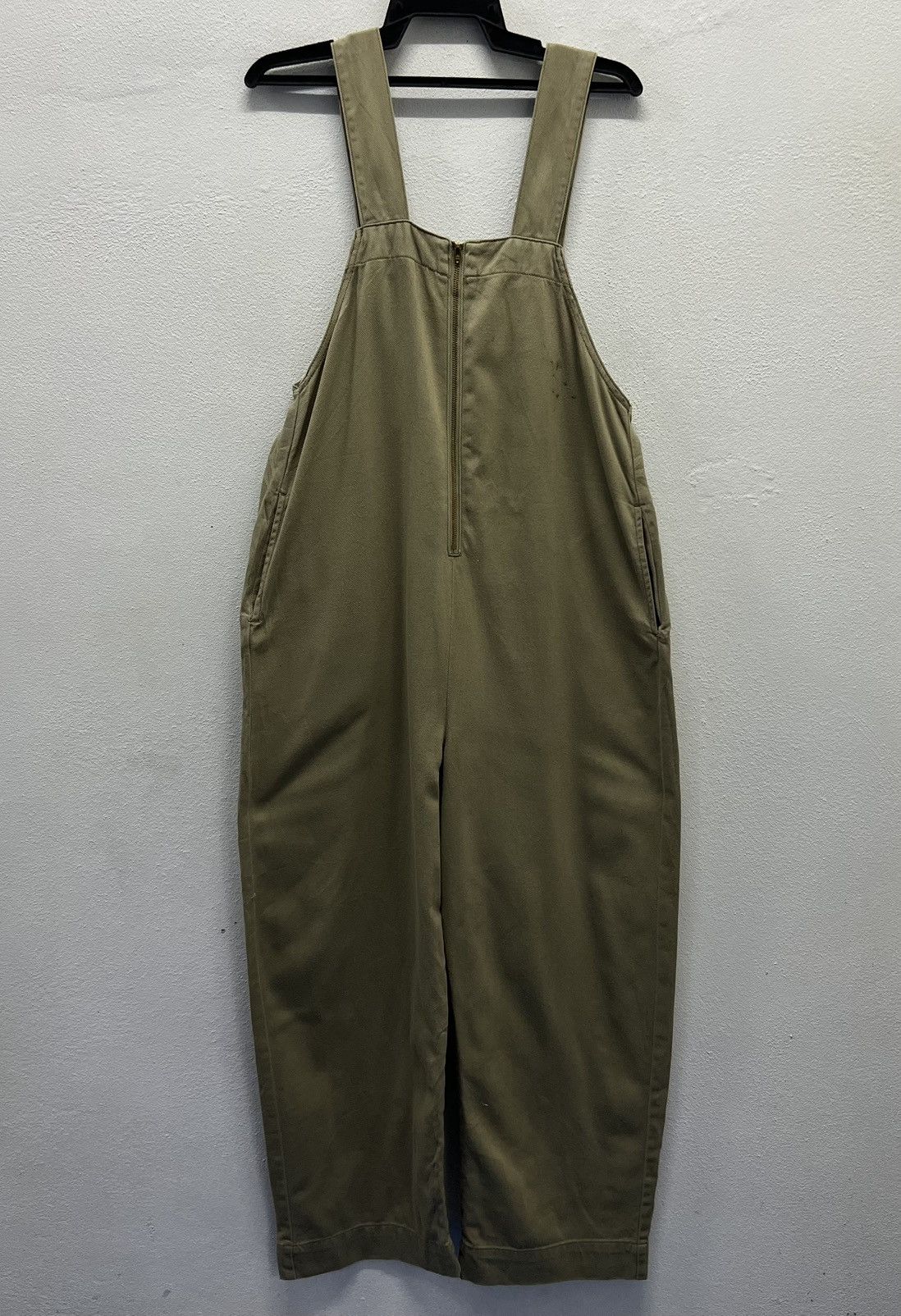 Vintage × Wrangler Vintage Wrangler x DRESKIP Khaki Cotton Overalls – Free Size Size US 42 / EU 58 - 1 Thumbnail