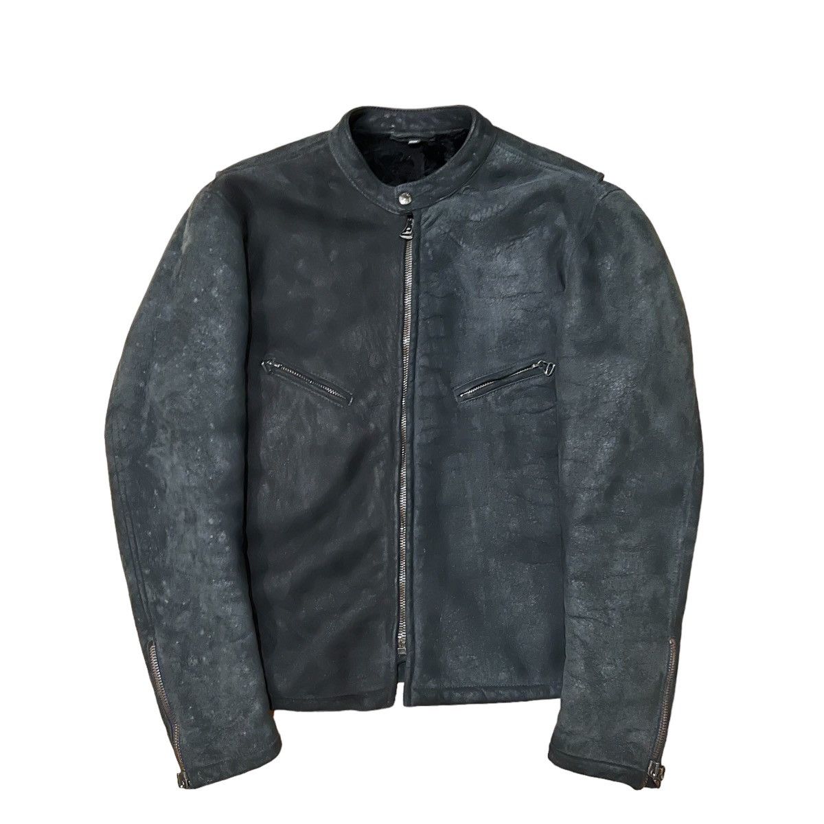 image of Helmut Lang 2000Aw Bore Mouton Shearling Jacket Size 48 in Black, Men's