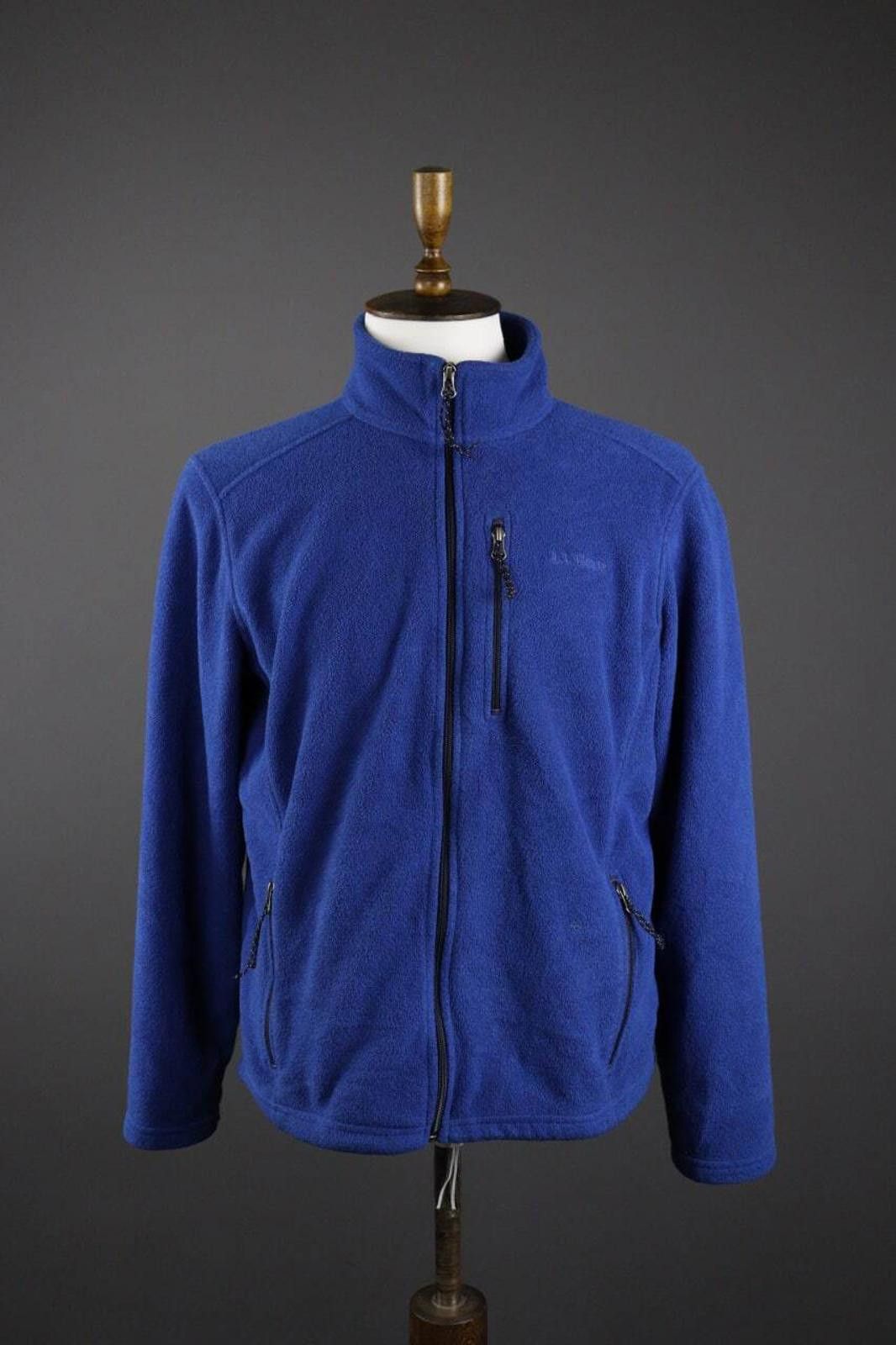 L.L. Bean Men L.L. Bean Blue Polartec Fleece Jacket Size L Size US L / EU 52-54 / 3 - 2 Thumbnail
