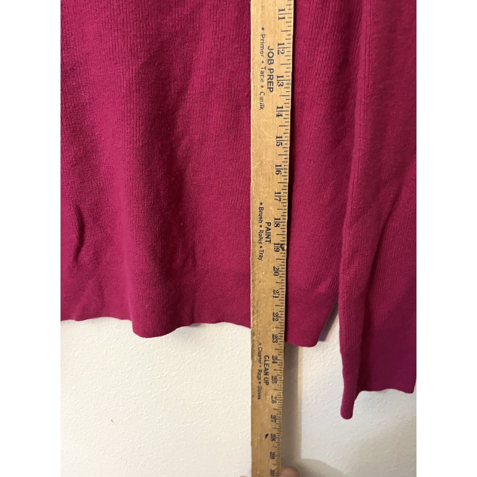 Banana Republic Banana Republic Women's Magenta V-Neck Pullover Sweater Cotton Nylon Wool Medium Size M / US 6-8 / IT 42-44 - 5 Thumbnail