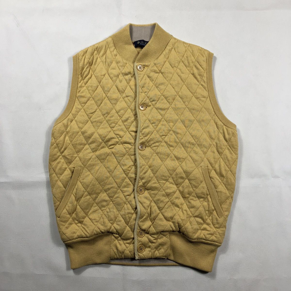 【希少】Loro Piana HORSEY キルティングベスト付 希少】Loro Piana HORSEY キルティングベスト付
