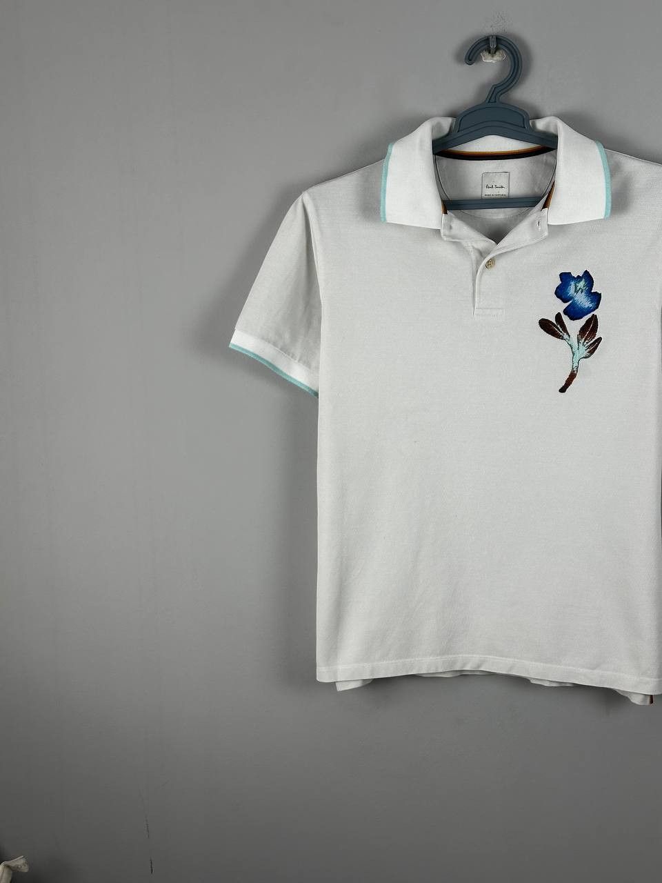 Paul Smith Paul Smith Luxury Flower Embroidery Polo T Shirt Size US M / EU 48-50 / 2 - 2 Thumbnail