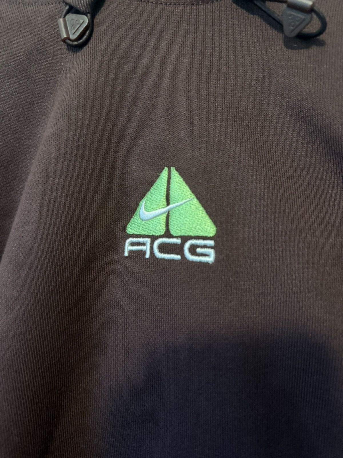 Nike × Vintage Vintage Nike ACG Therma-Fit Tech Hoodie Brown Large Size US L / EU 52-54 / 3 - 2 Thumbnail